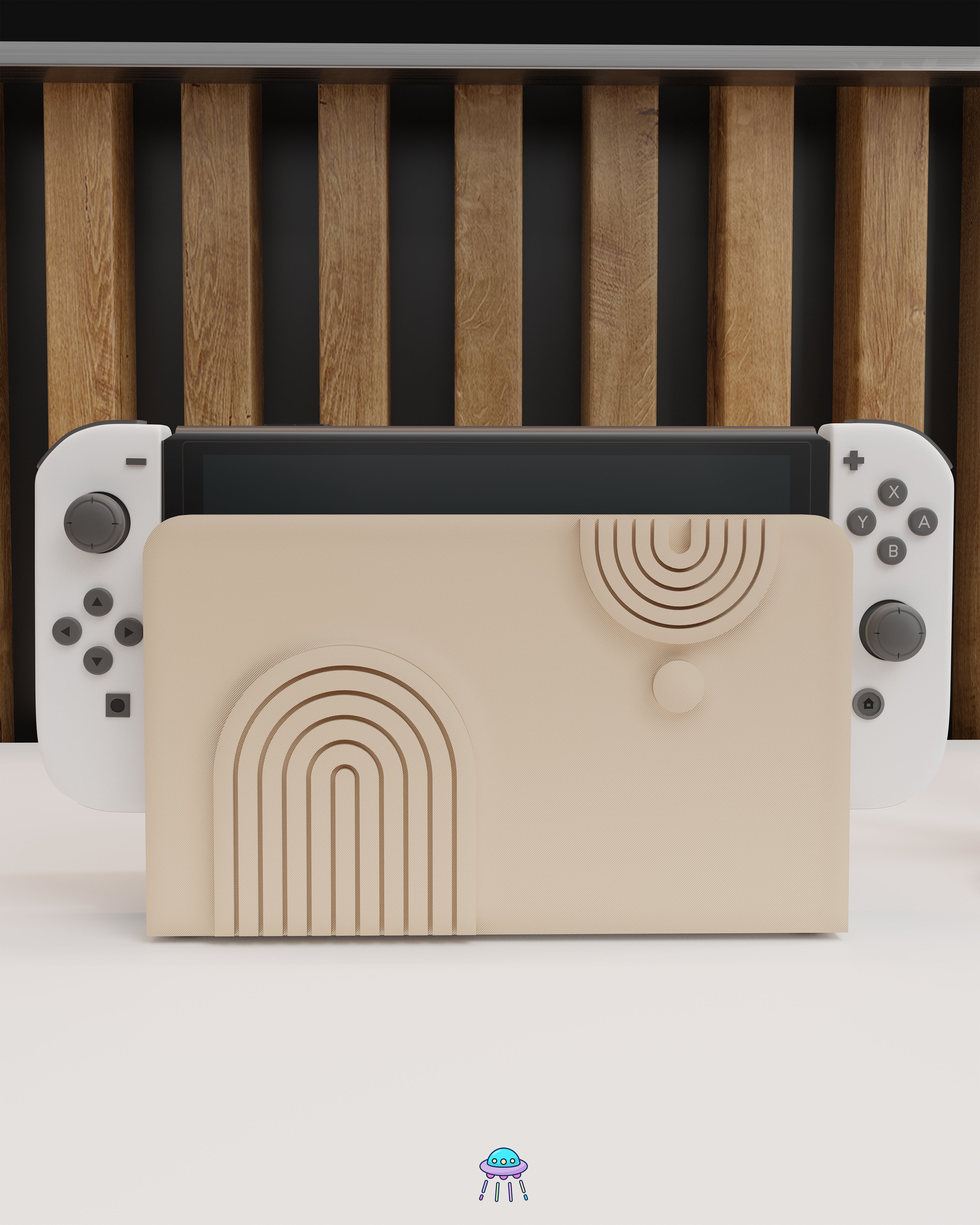 Abstract Dock Cover for Nintendo Switch – Original Faceplate Design