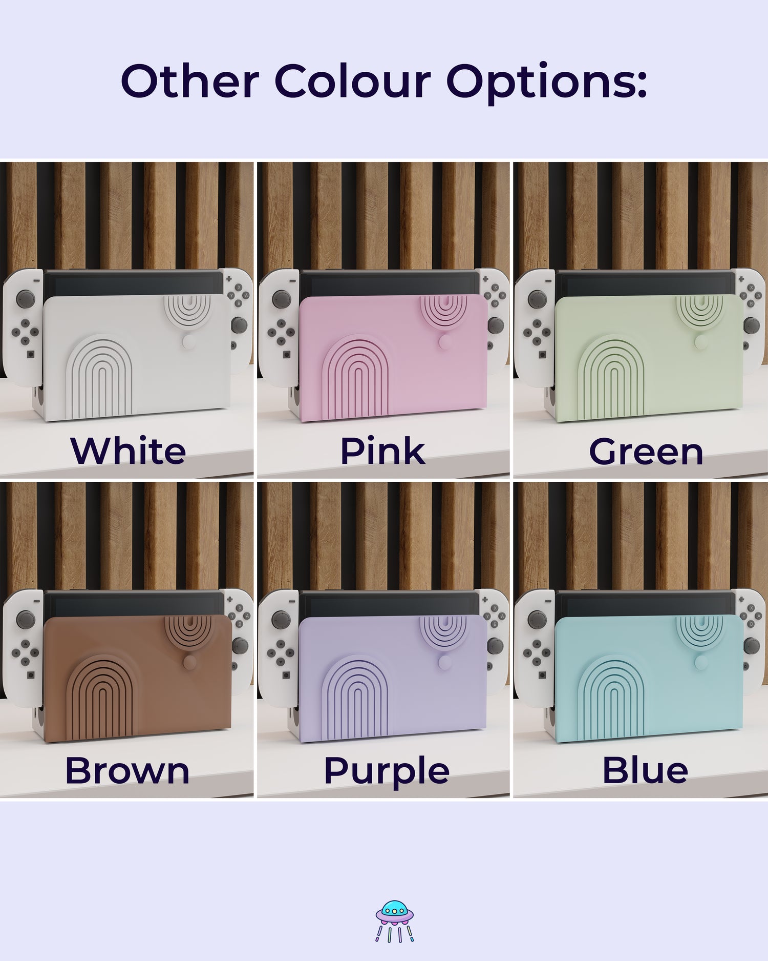 Abstract Dock Cover for Nintendo Switch – Original Faceplate Design