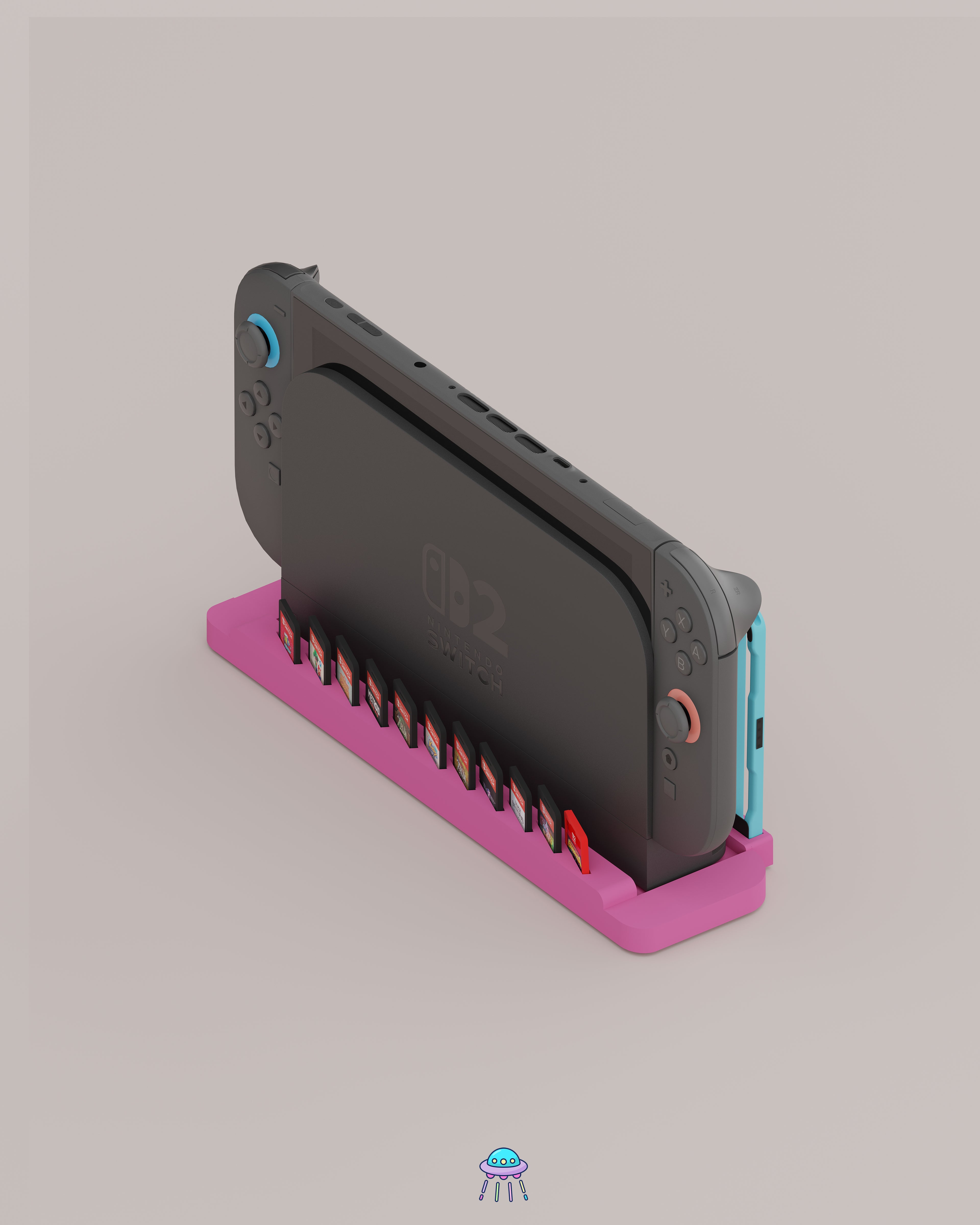 Base Pro - Nintendo Switch 2 Dock Stand with Built-In Storage