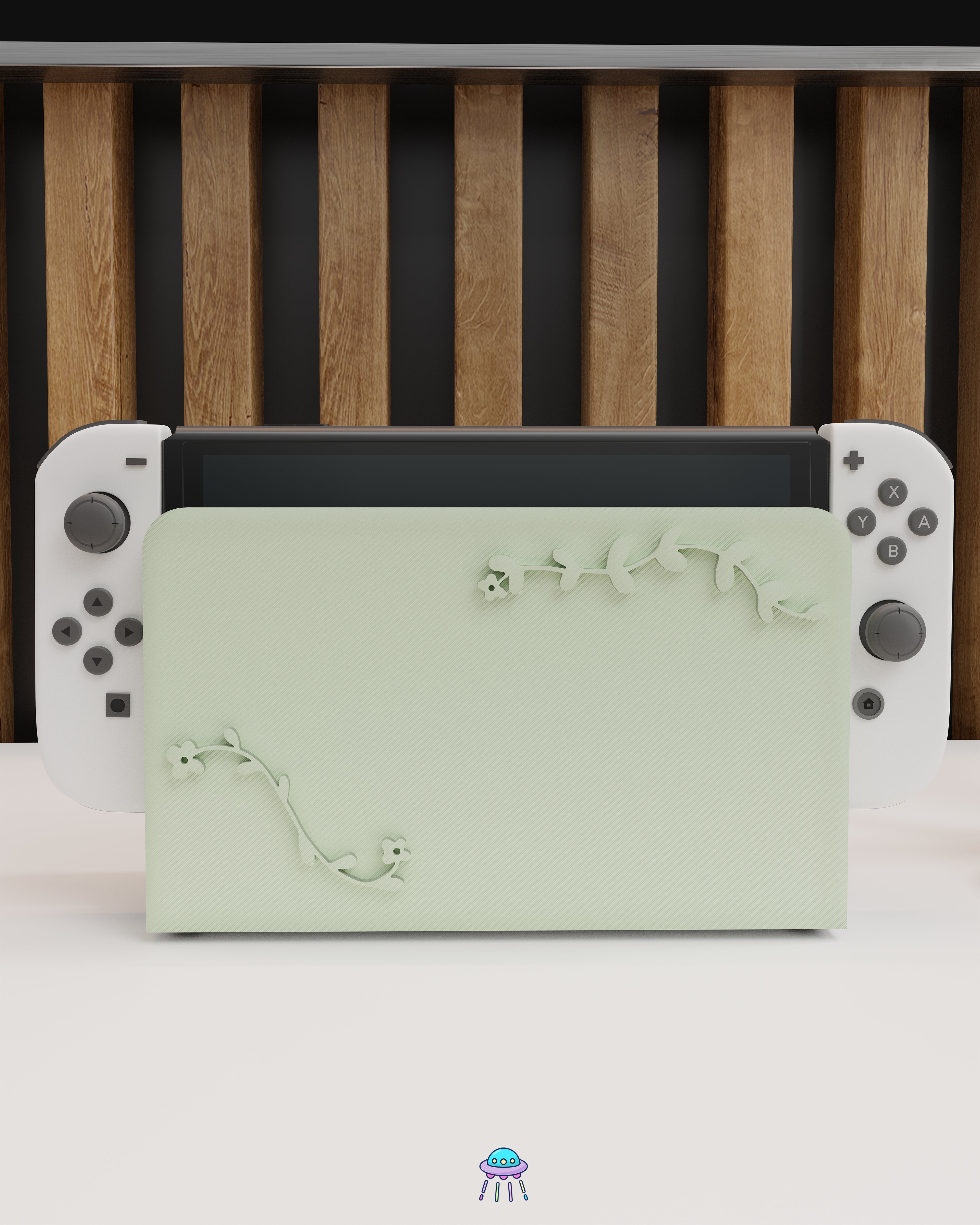 Botanical Dock Cover for Nintendo Switch – Original Faceplate Design