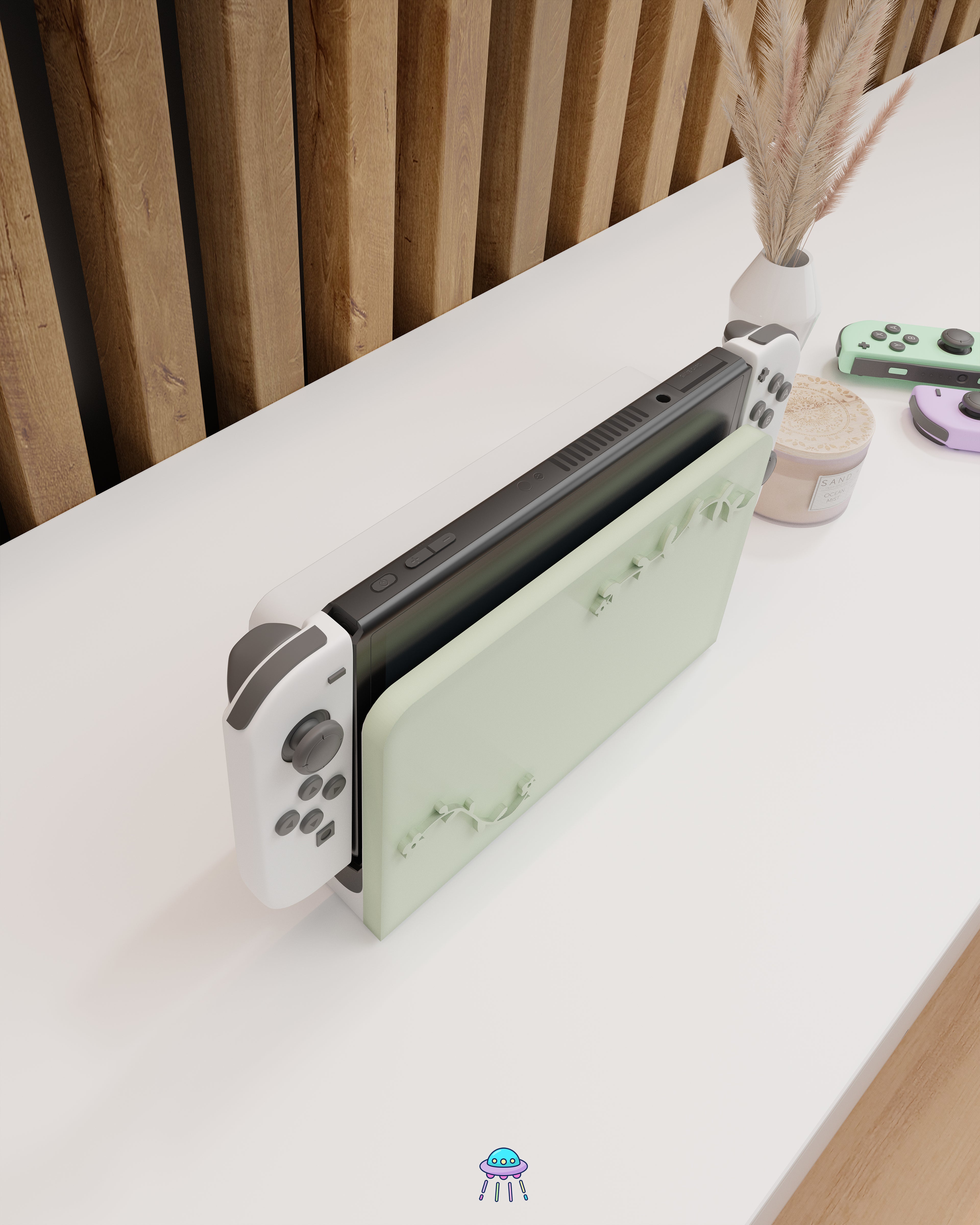 Botanical Dock Cover for Nintendo Switch – Original Faceplate Design