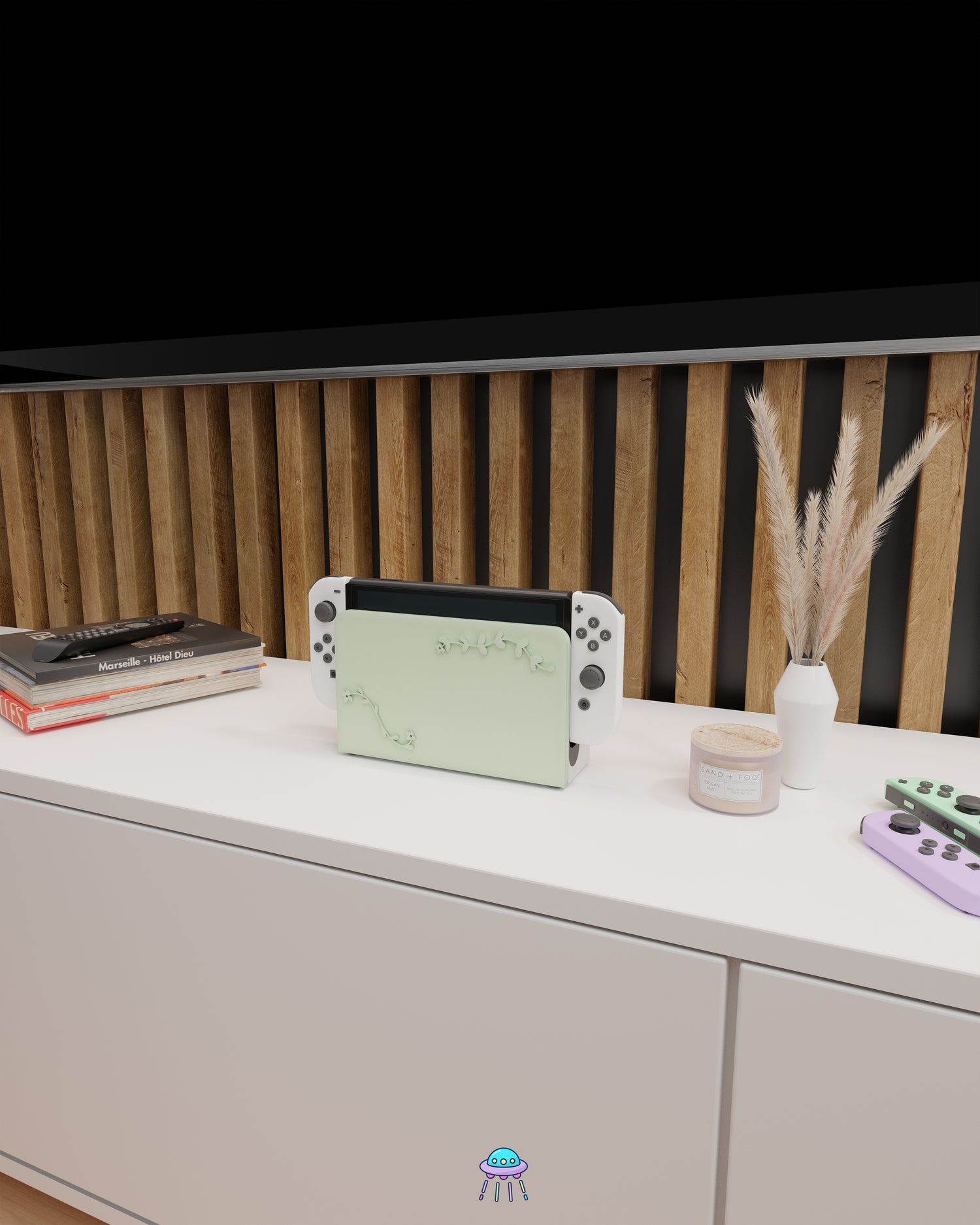 Botanical Dock Cover for Nintendo Switch – Original Faceplate Design