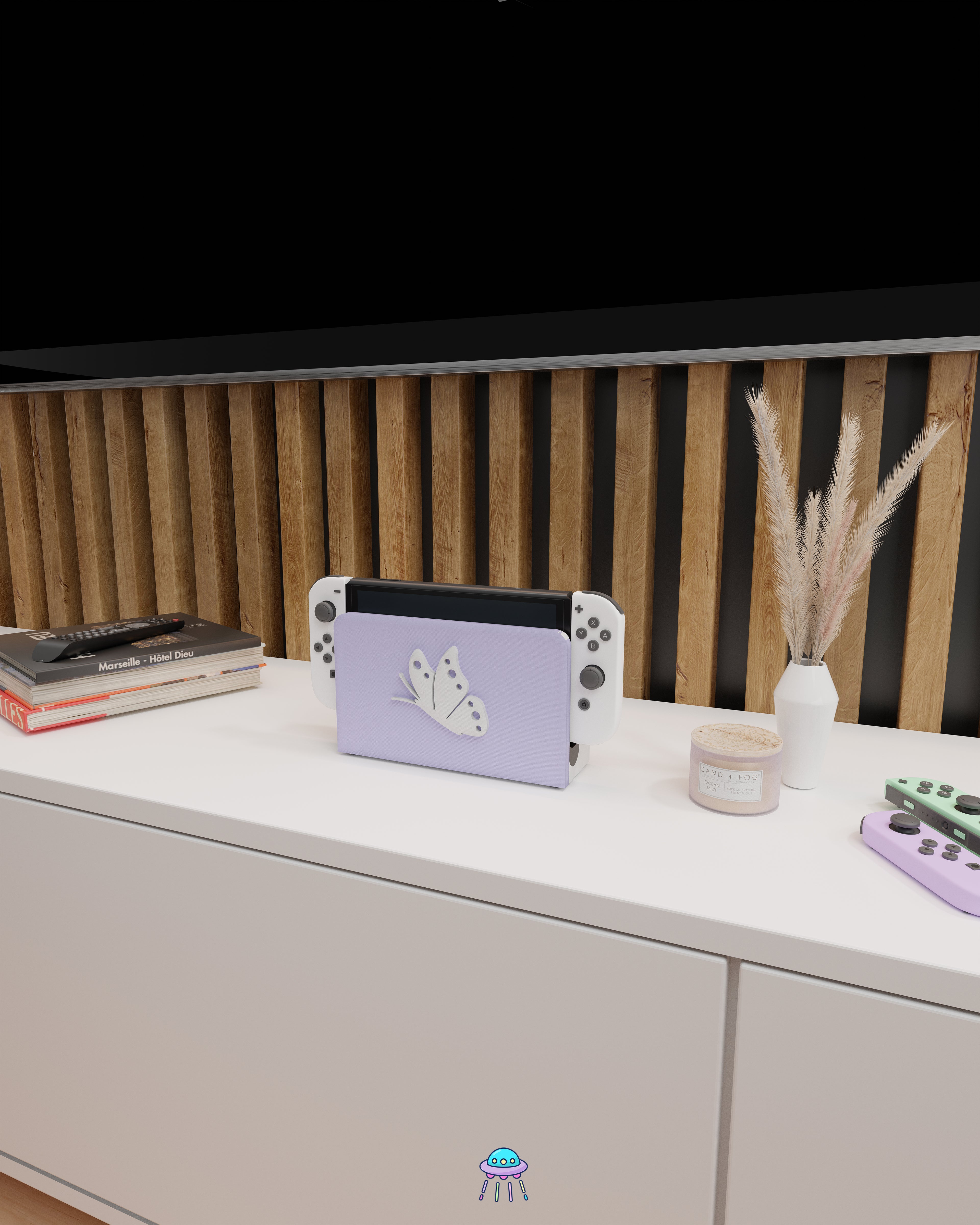 Butterfly Dock Cover for Nintendo Switch – Original Faceplate Design