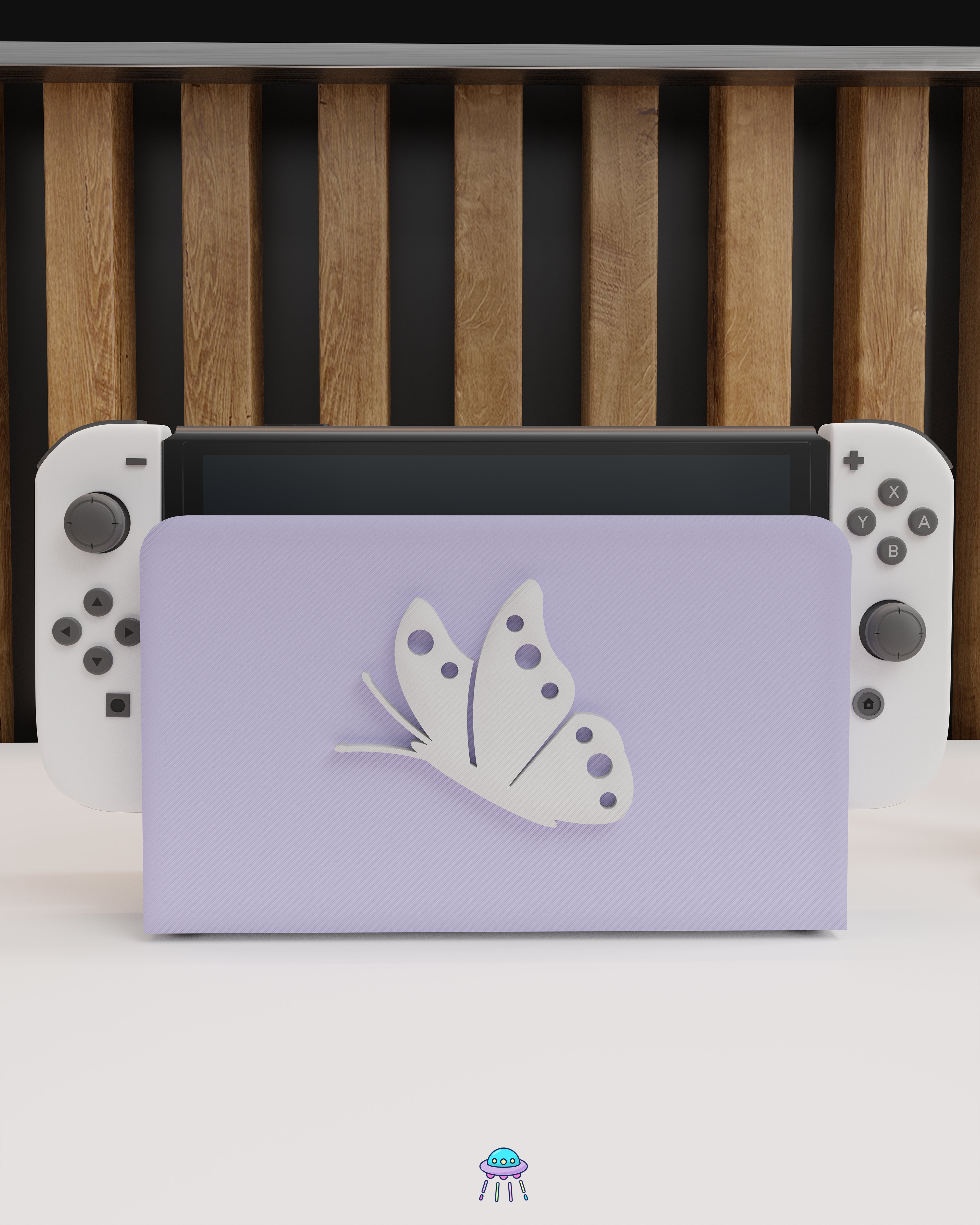 Butterfly Dock Cover for Nintendo Switch – Original Faceplate Design