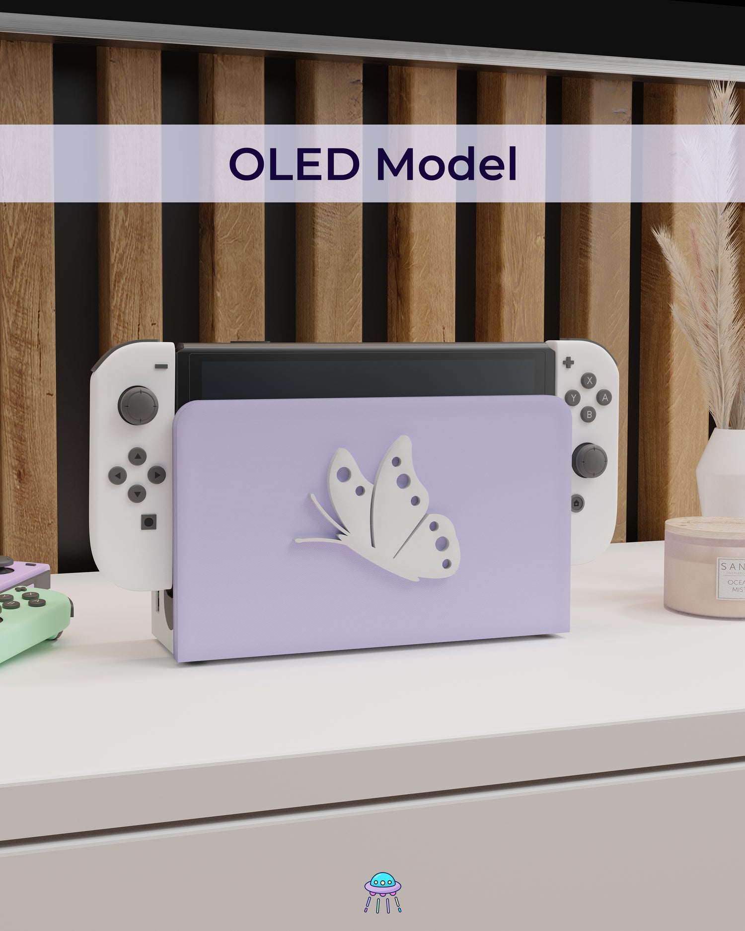 Butterfly Dock Cover for Nintendo Switch – Original Faceplate Design