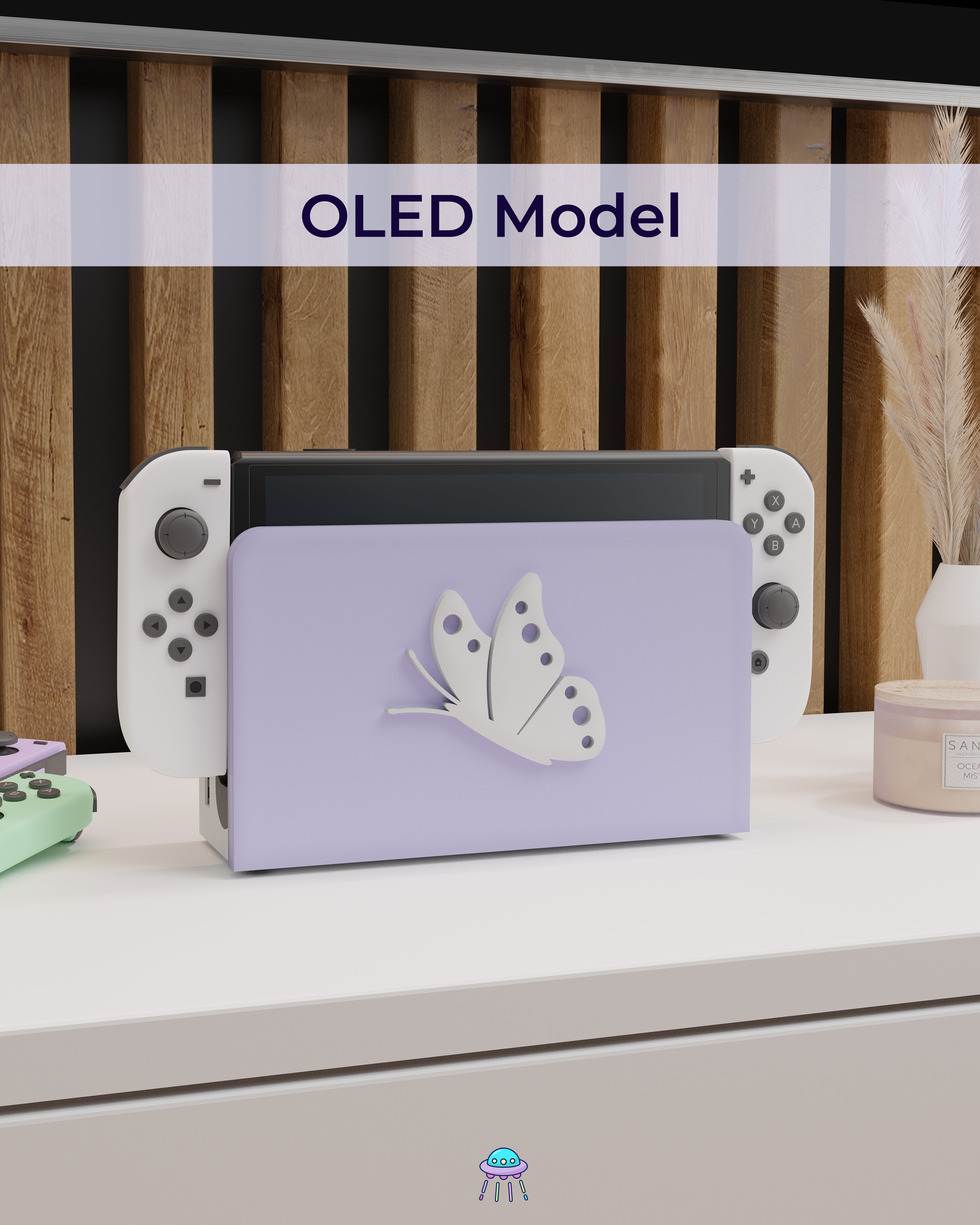 Butterfly Dock Cover for Nintendo Switch – Original Faceplate Design
