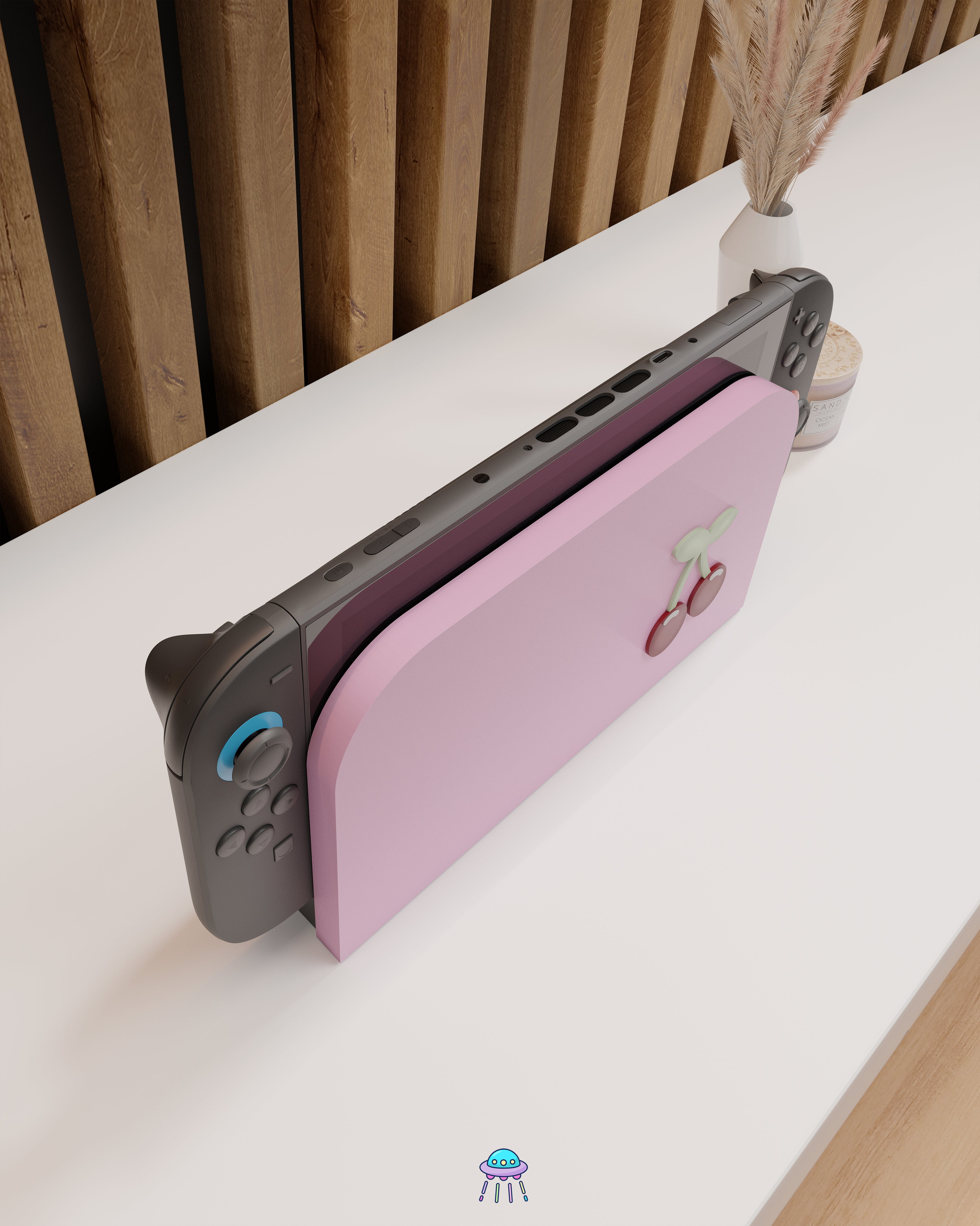 Cherry Dock Cover for Nintendo Switch 2 – Original Faceplate Design