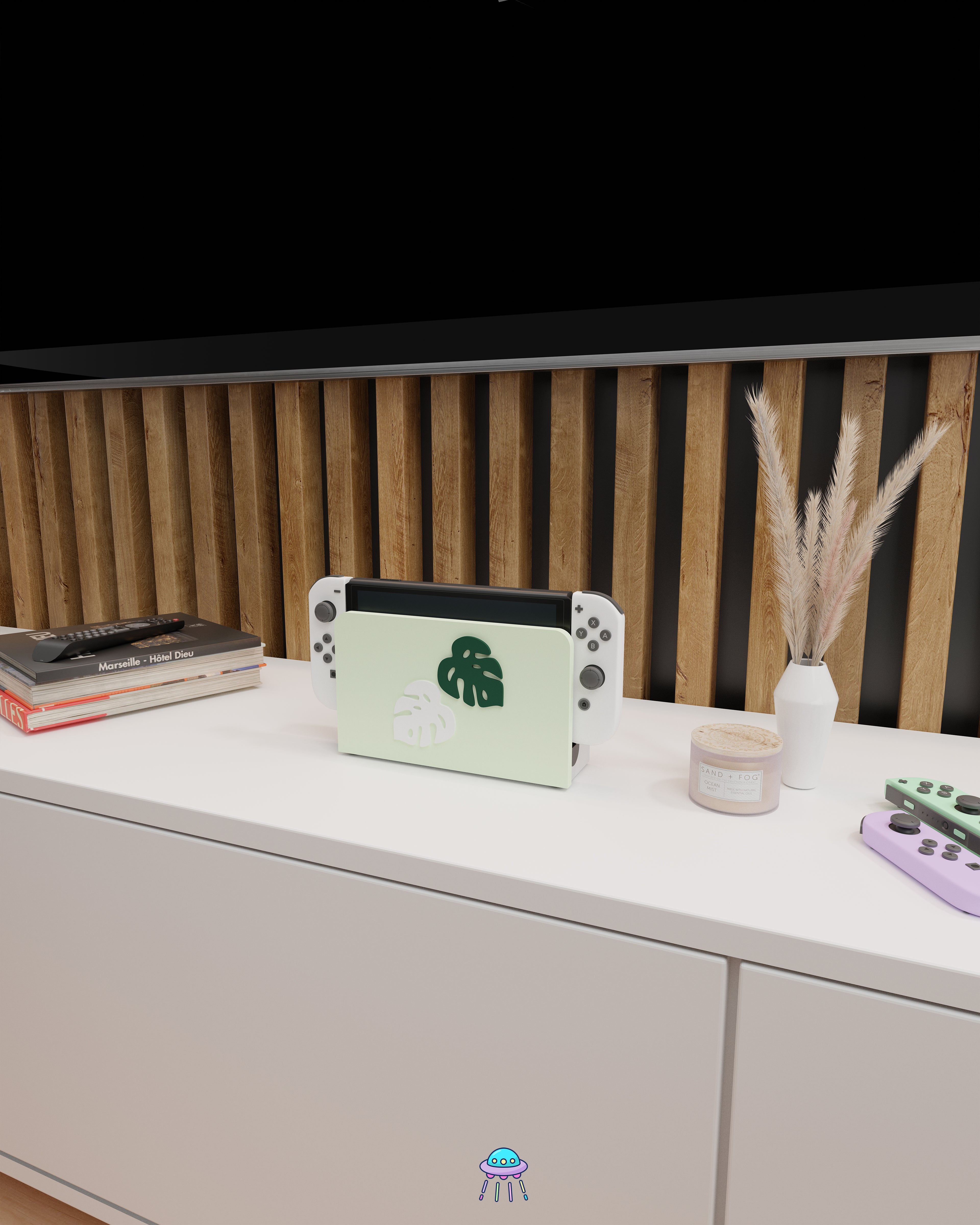 Leafy Dock Cover for Nintendo Switch – Original Faceplate Design