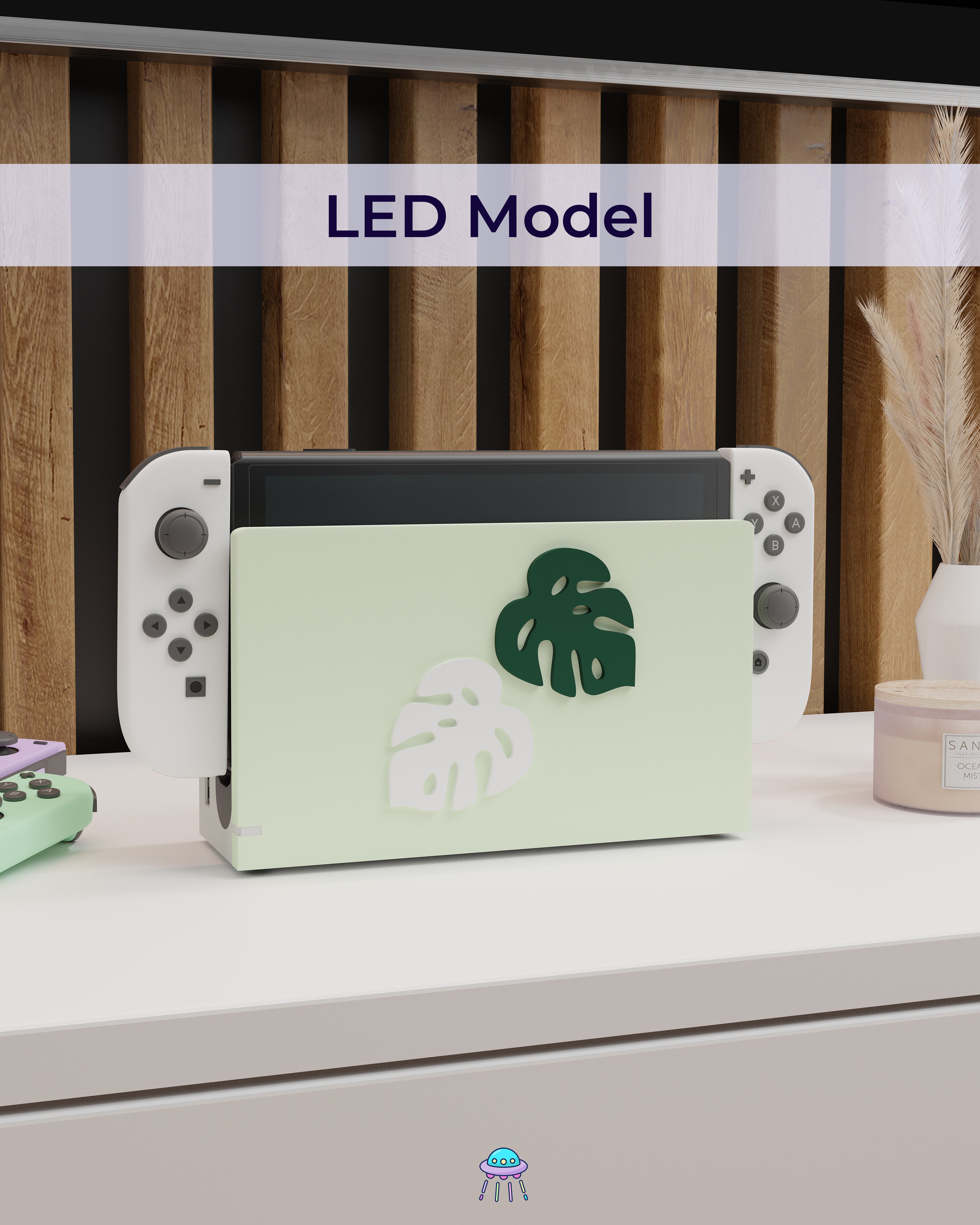 Leafy Dock Cover for Nintendo Switch – Original Faceplate Design
