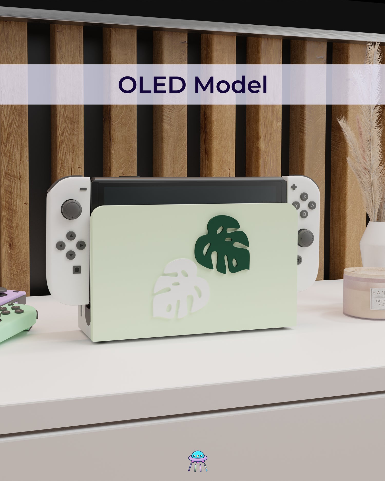 Leafy Dock Cover for Nintendo Switch – Original Faceplate Design