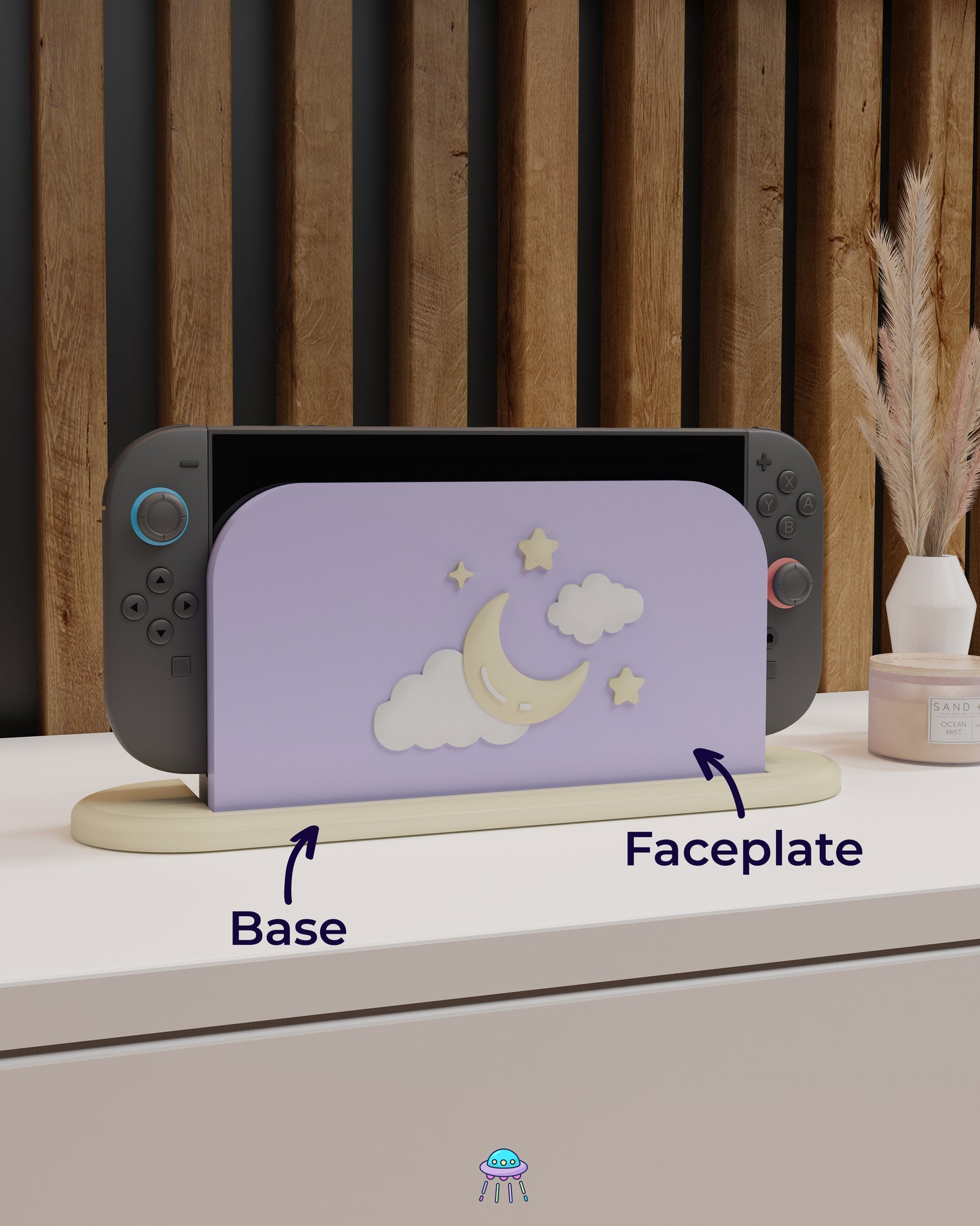 Dreamy Dock Cover for Nintendo Switch 2 – Original Faceplate Design