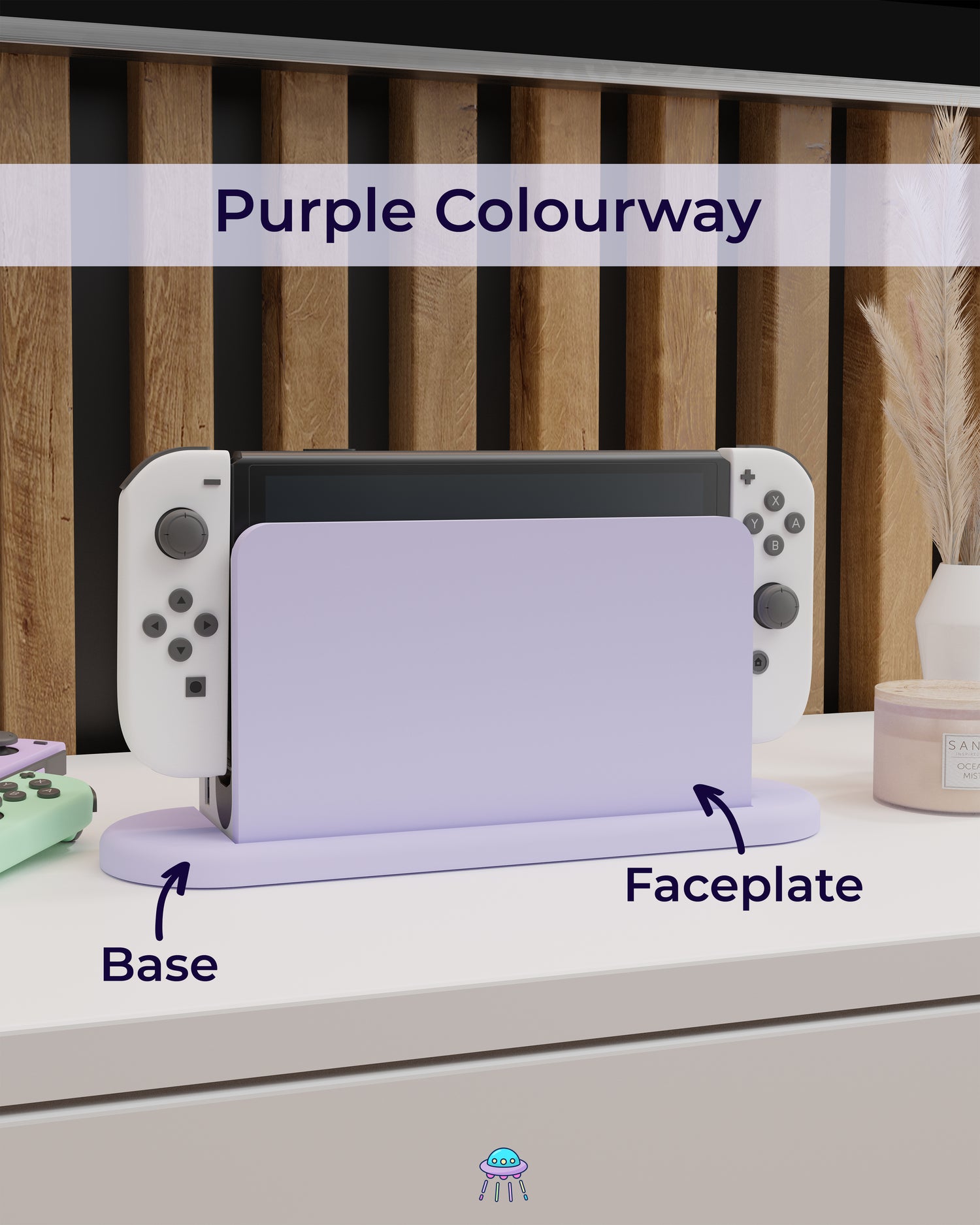 Plain Dock Cover for Nintendo Switch – Original Faceplate Design