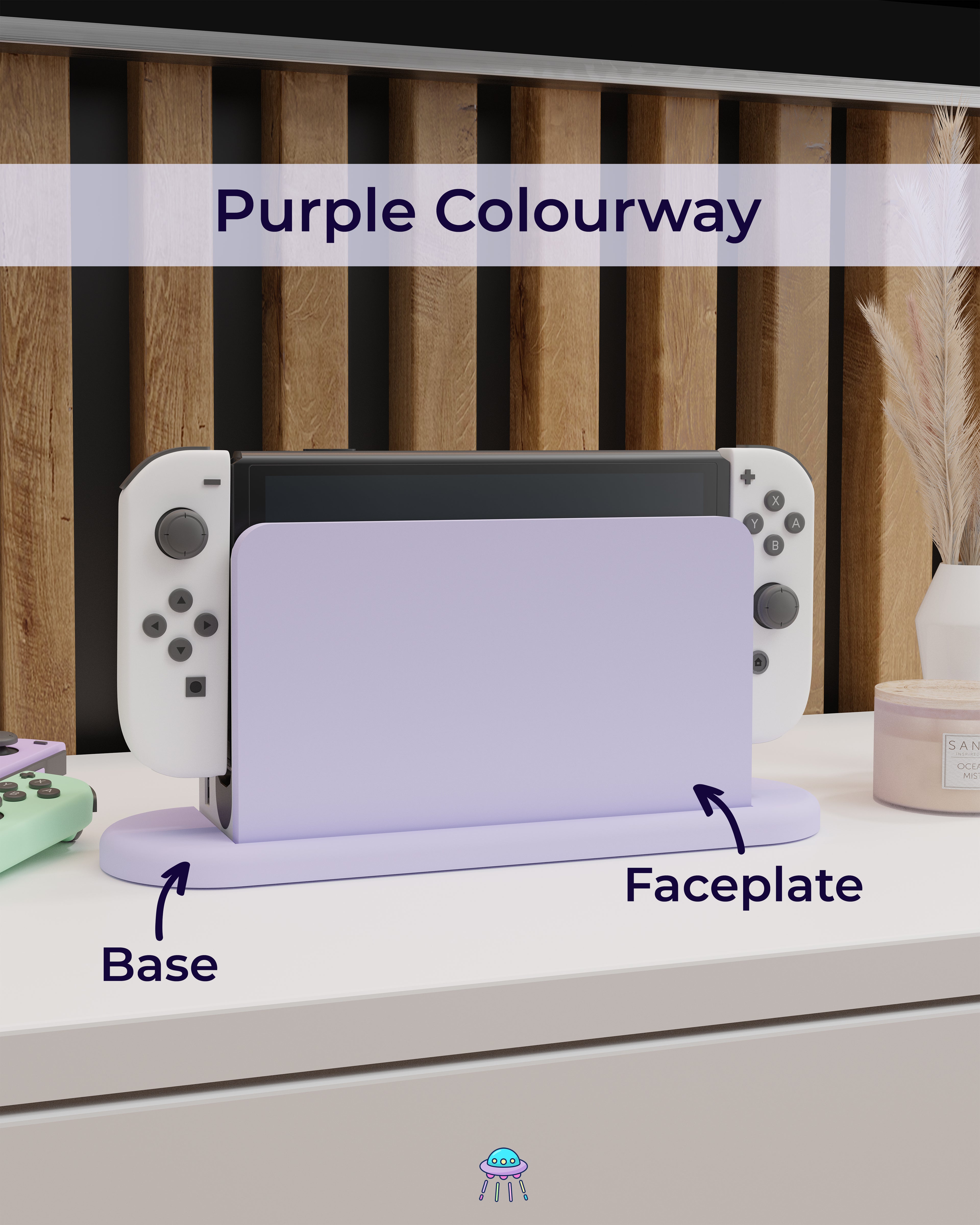 Plain Dock Cover for Nintendo Switch – Original Faceplate Design