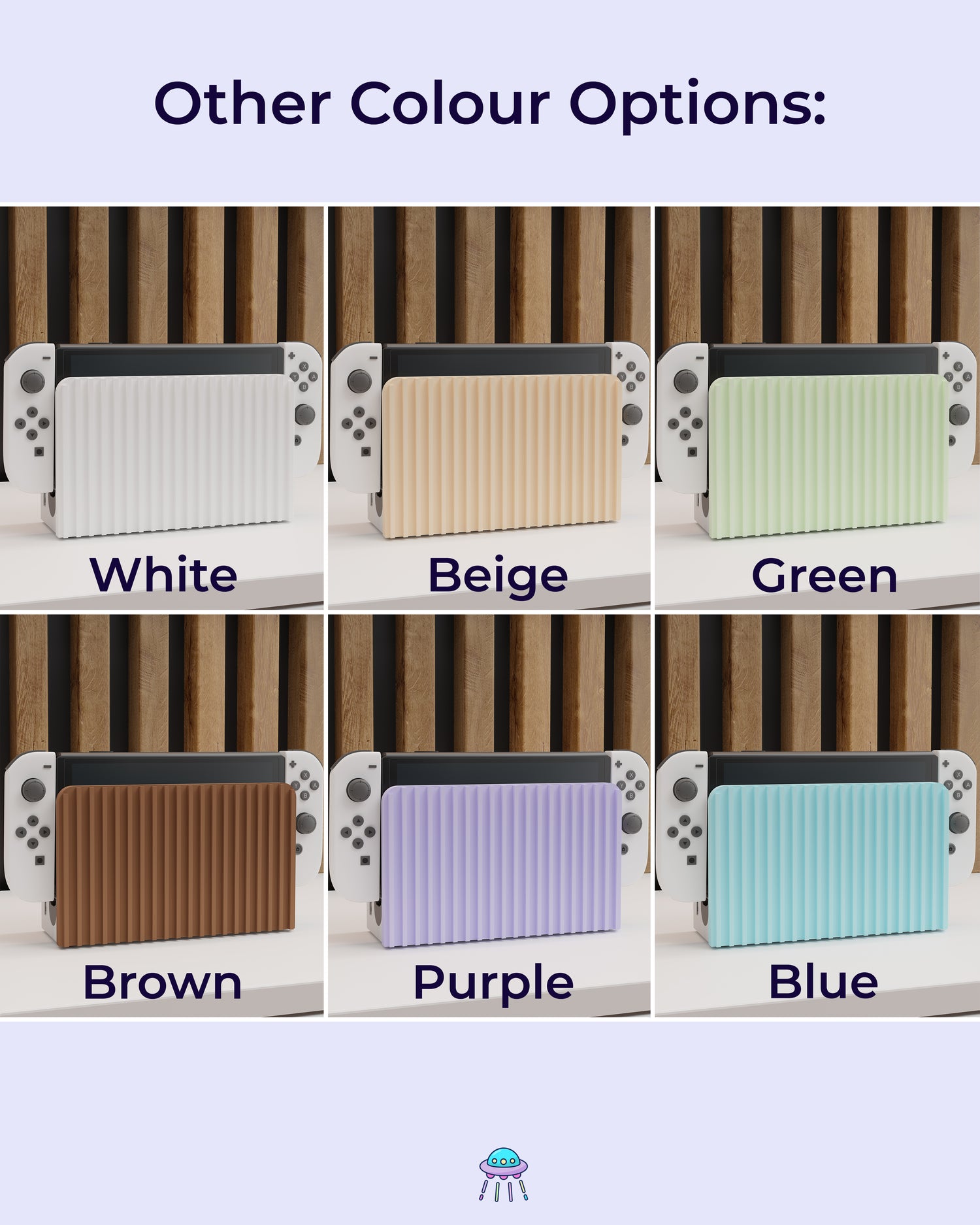 Ribbed Dock Cover for Nintendo Switch – Original Faceplate Design