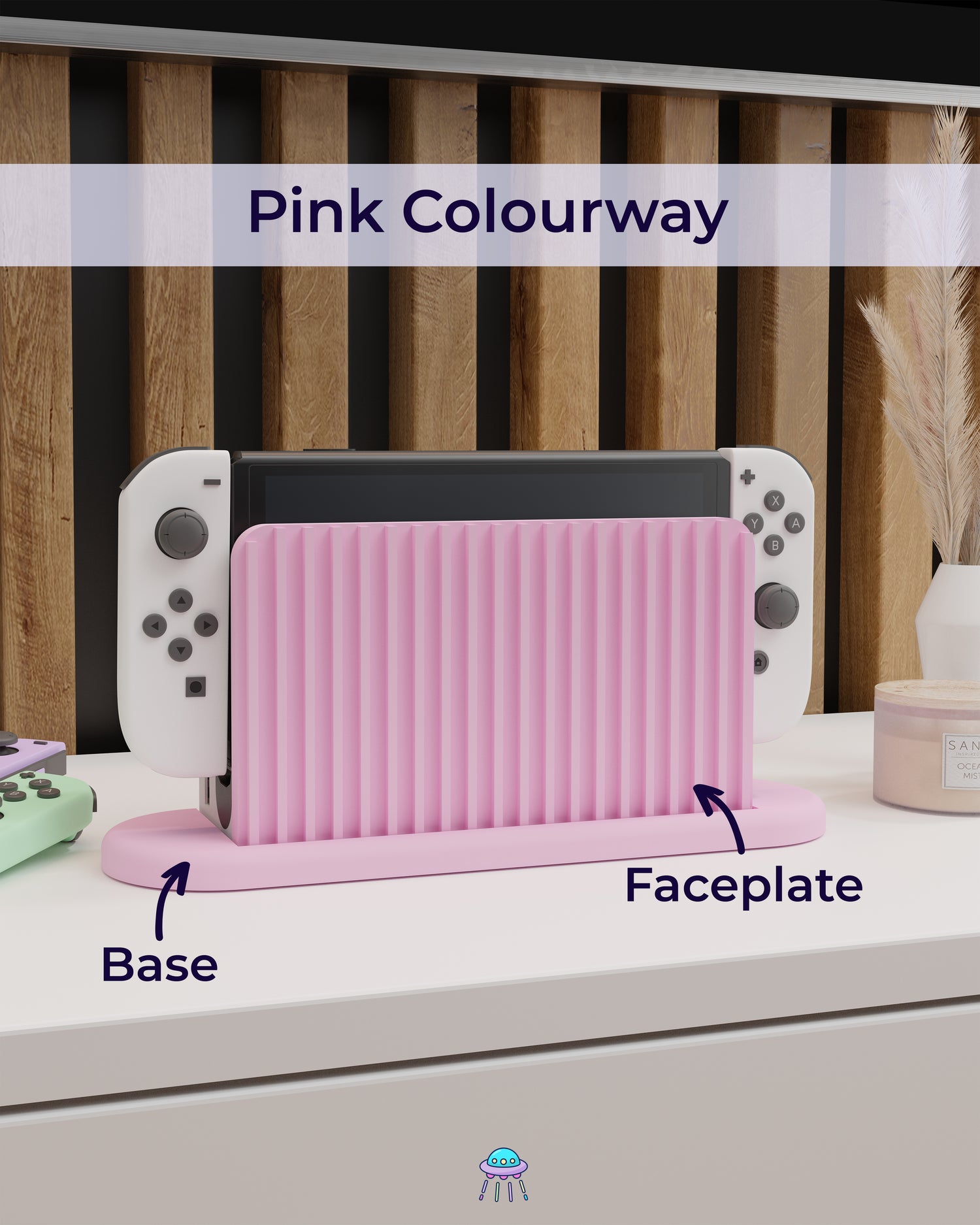 Ribbed Dock Cover for Nintendo Switch – Original Faceplate Design
