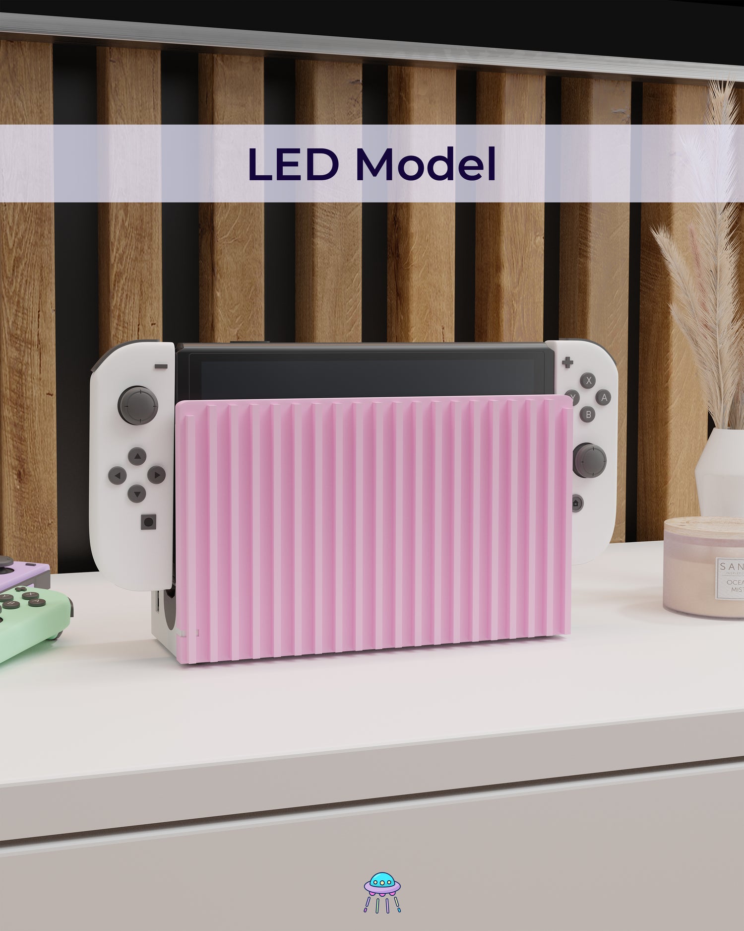 Ribbed Dock Cover for Nintendo Switch – Original Faceplate Design