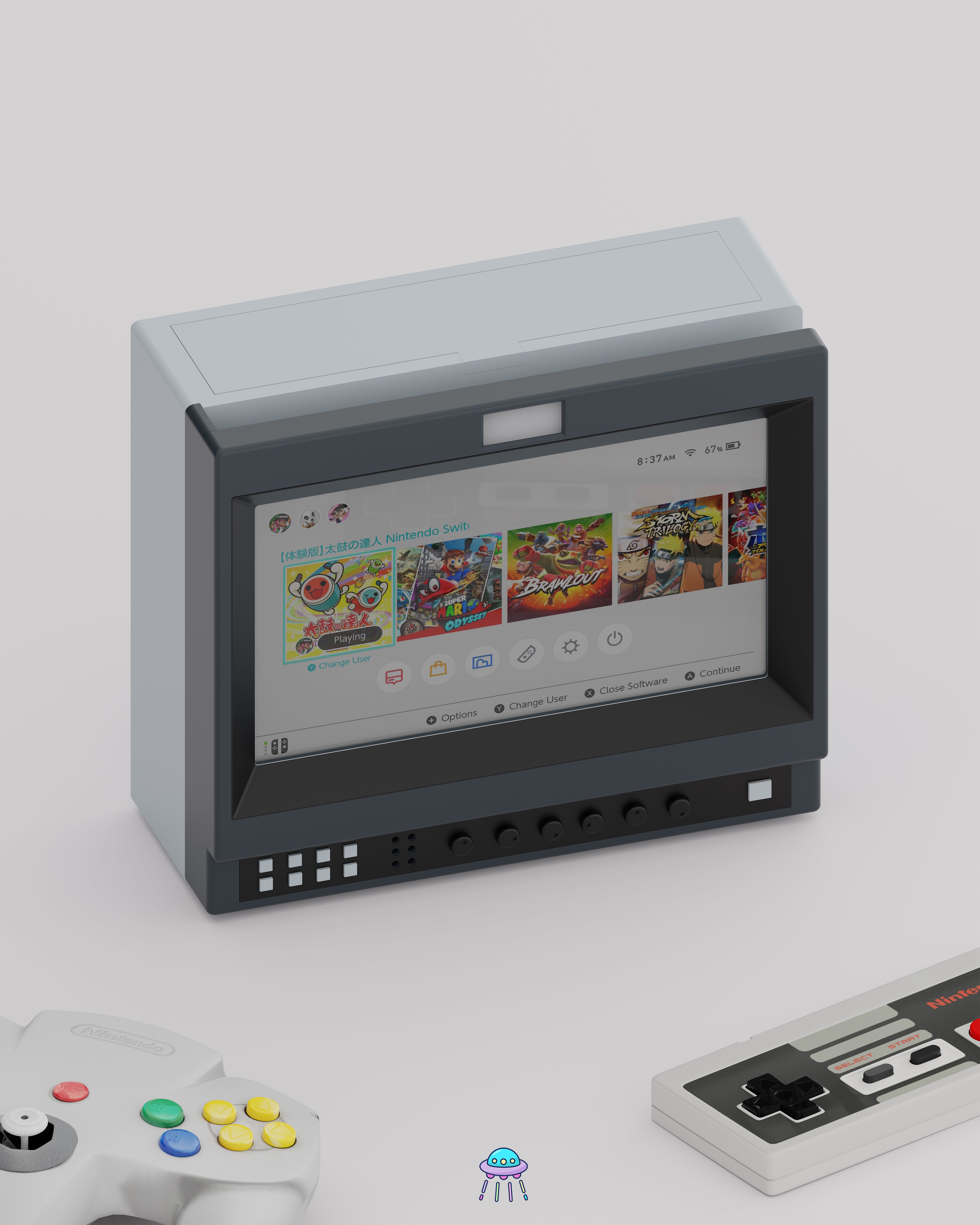 Retro Nintendo Switch 2 Stand