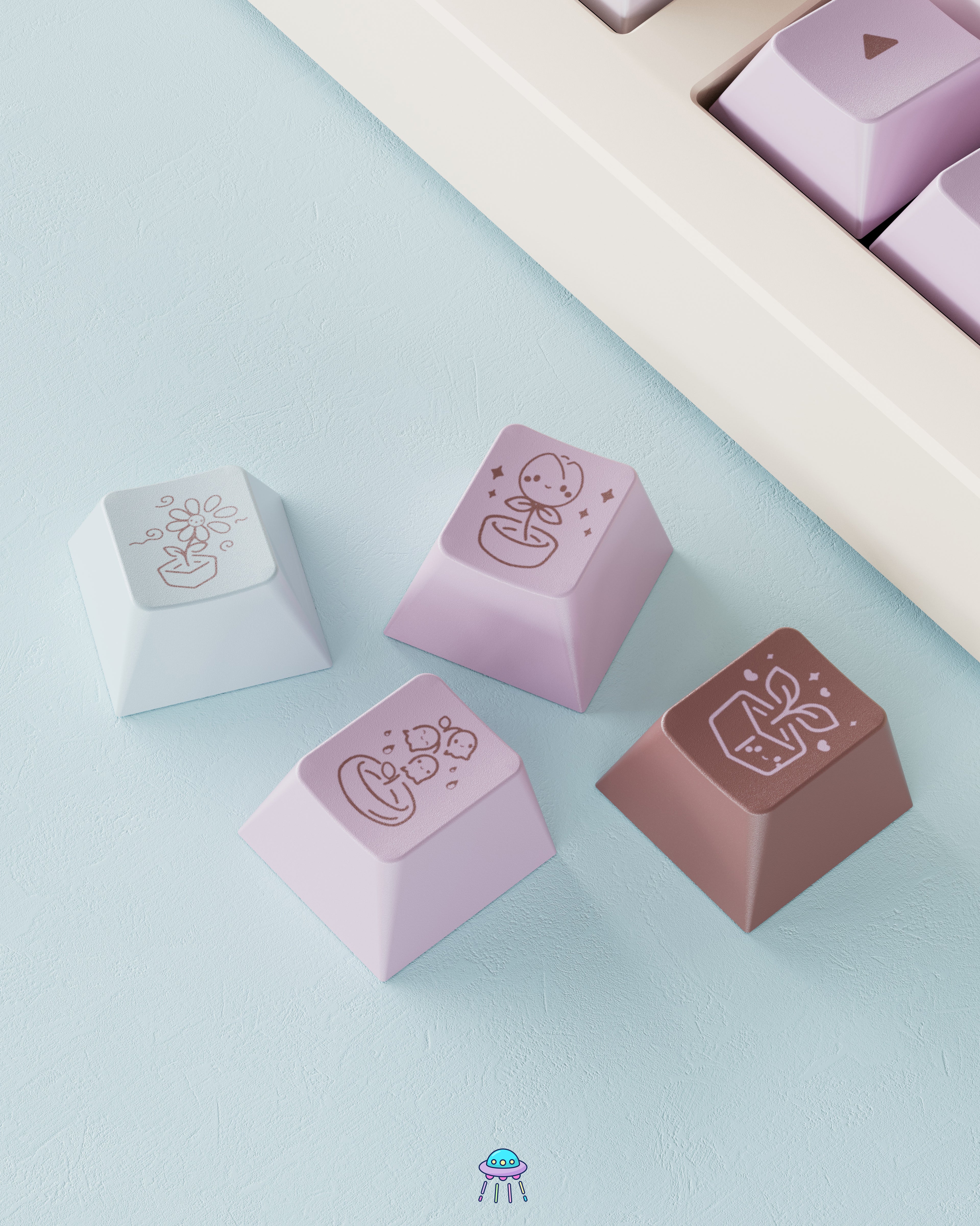 Sparkle Sprout Keycaps - In Stock