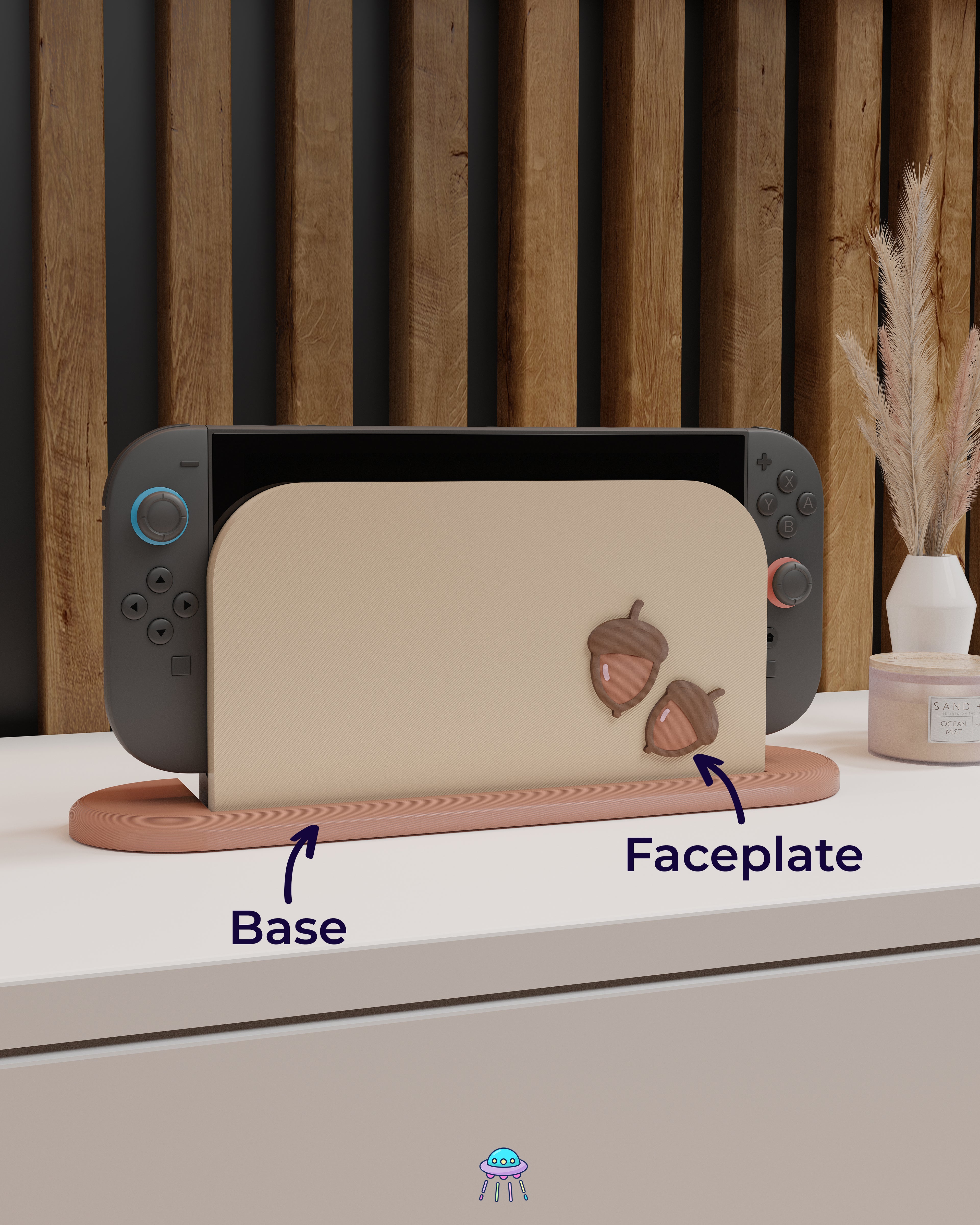 Acorn Dock Cover for Nintendo Switch 2 – Original Faceplate Design