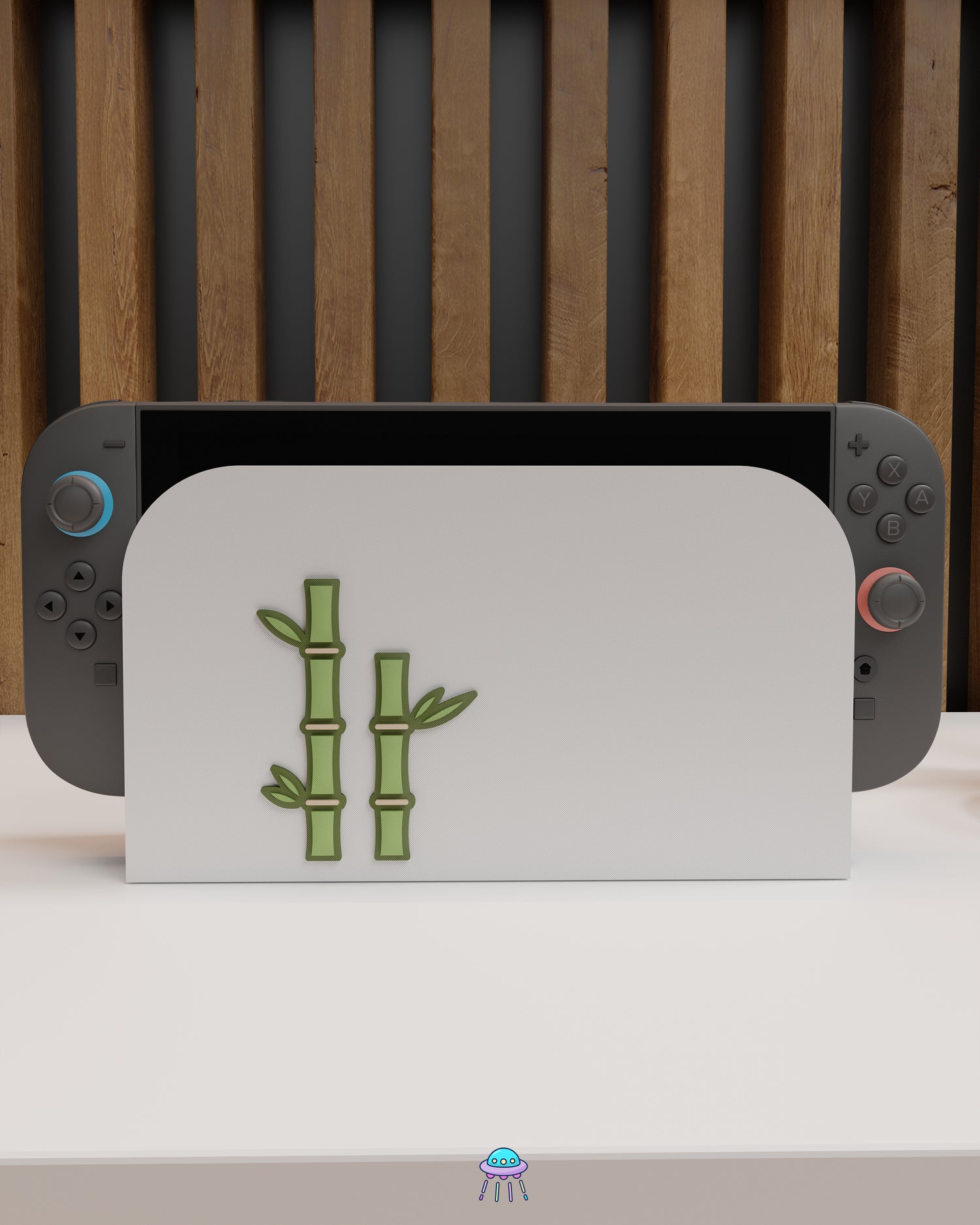 Bamboo Dock Cover for Nintendo Switch 2 – Original Faceplate Design