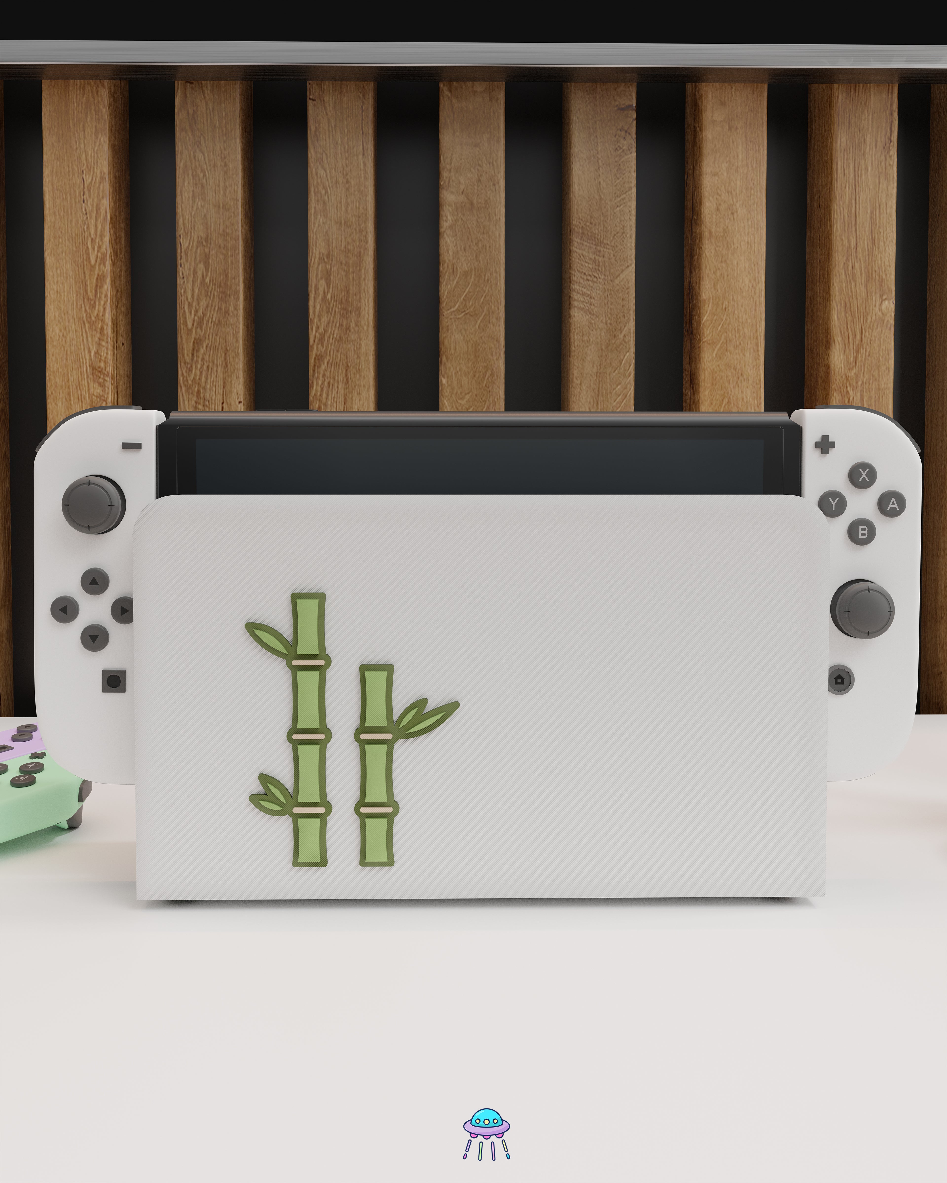 Bamboo Dock Cover for Nintendo Switch – Original Faceplate Design