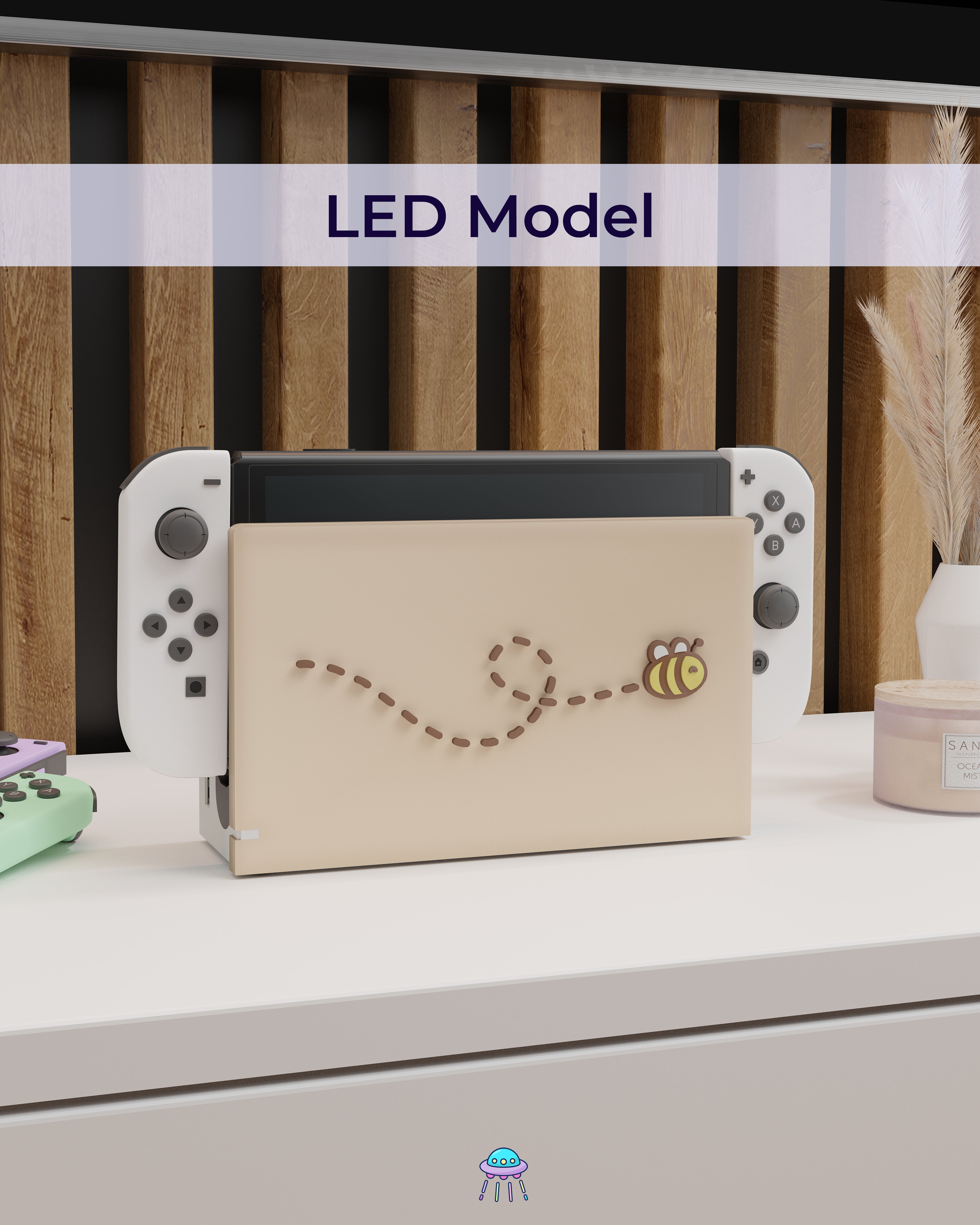 Bee Dock Cover for Nintendo Switch – Original Faceplate Design
