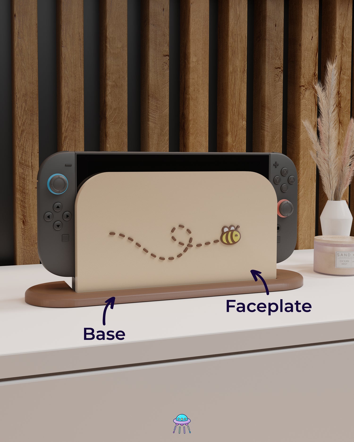 Bee Dock Cover for Nintendo Switch 2 – Original Faceplate Design