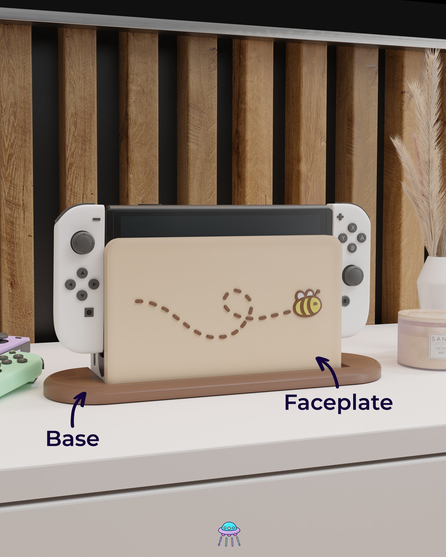 Bee Dock Cover for Nintendo Switch – Original Faceplate Design