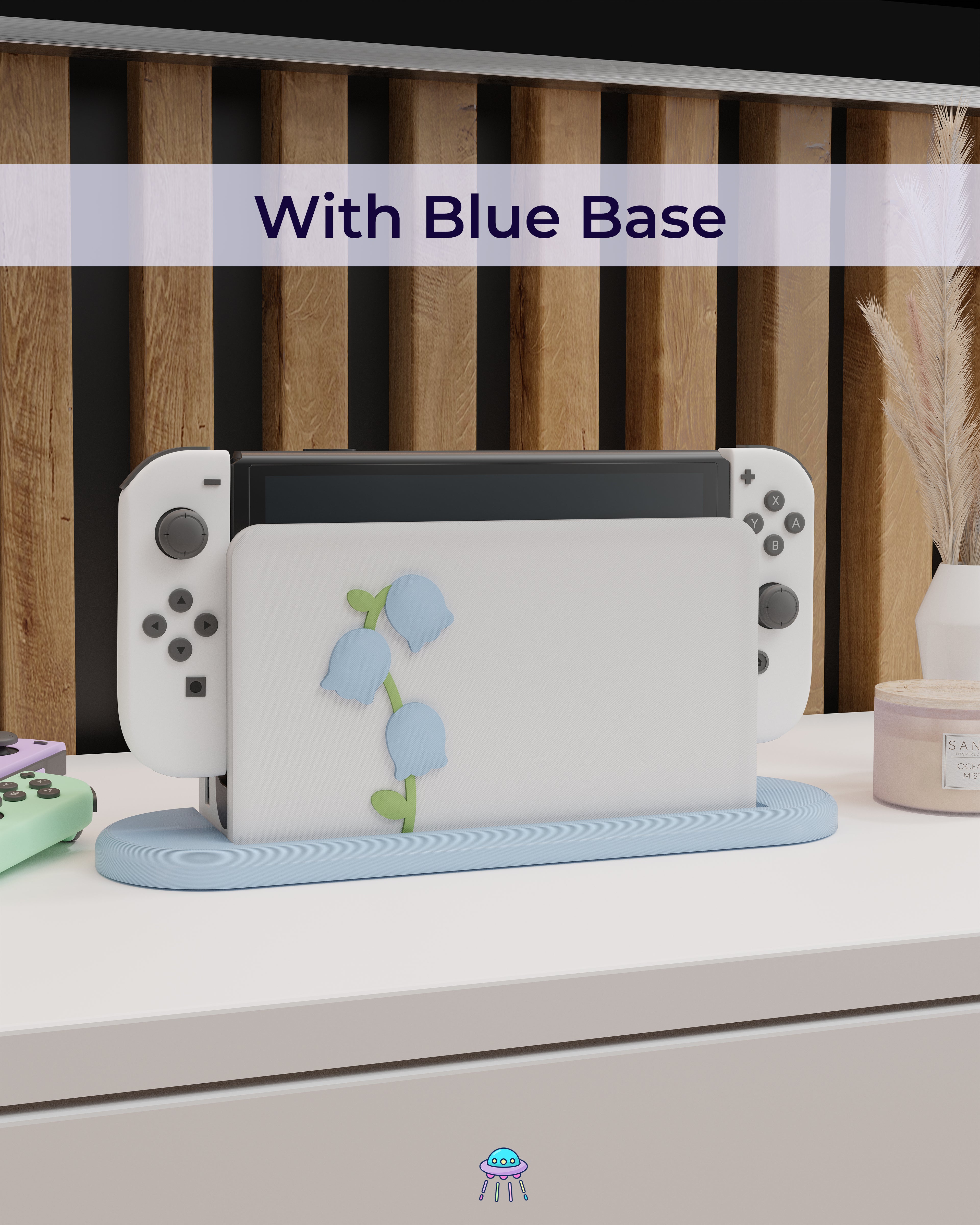 Bluebell Dock Cover for Nintendo Switch – Original Faceplate Design