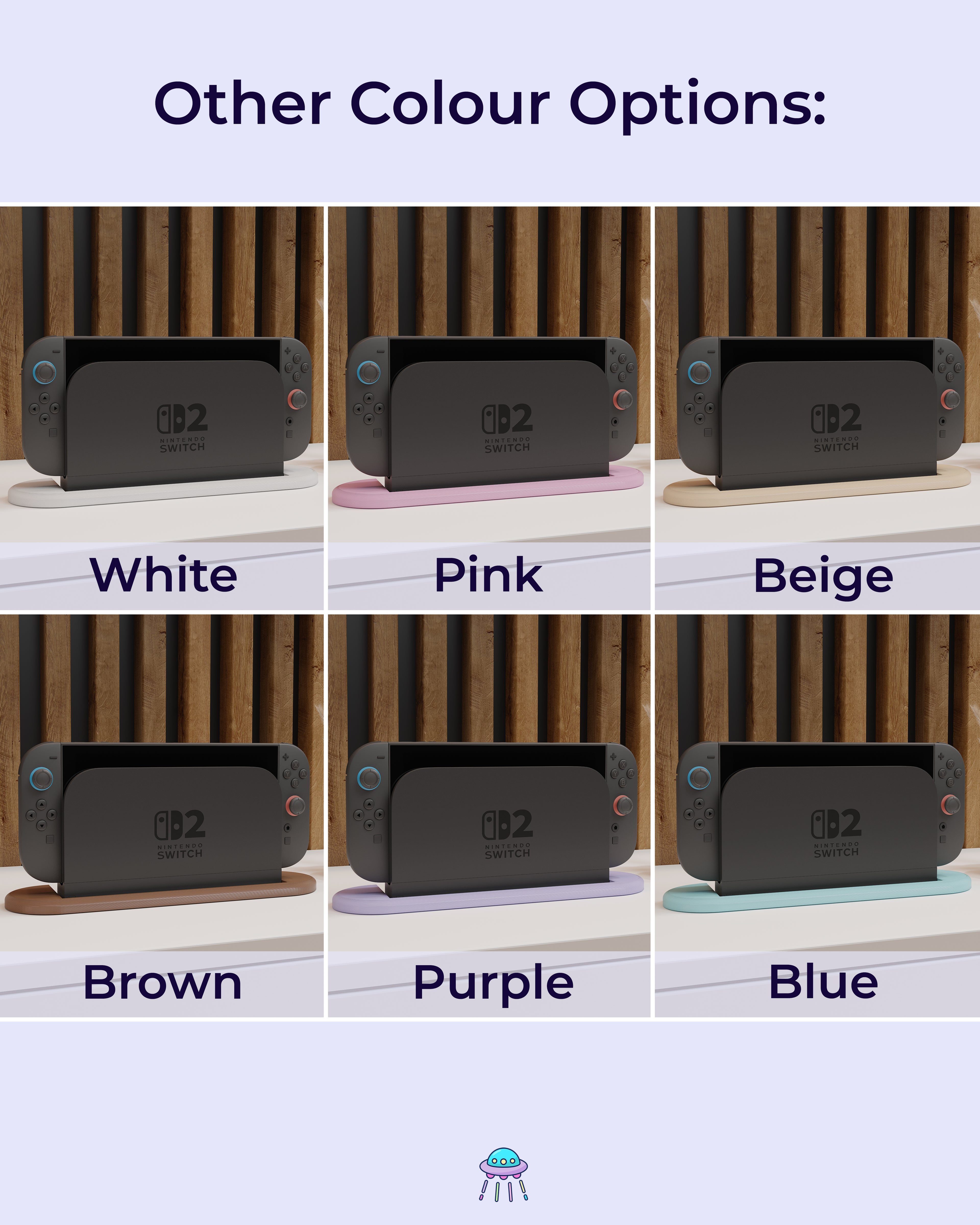 Botanical Dock Cover for Nintendo Switch 2 – Original Faceplate Design