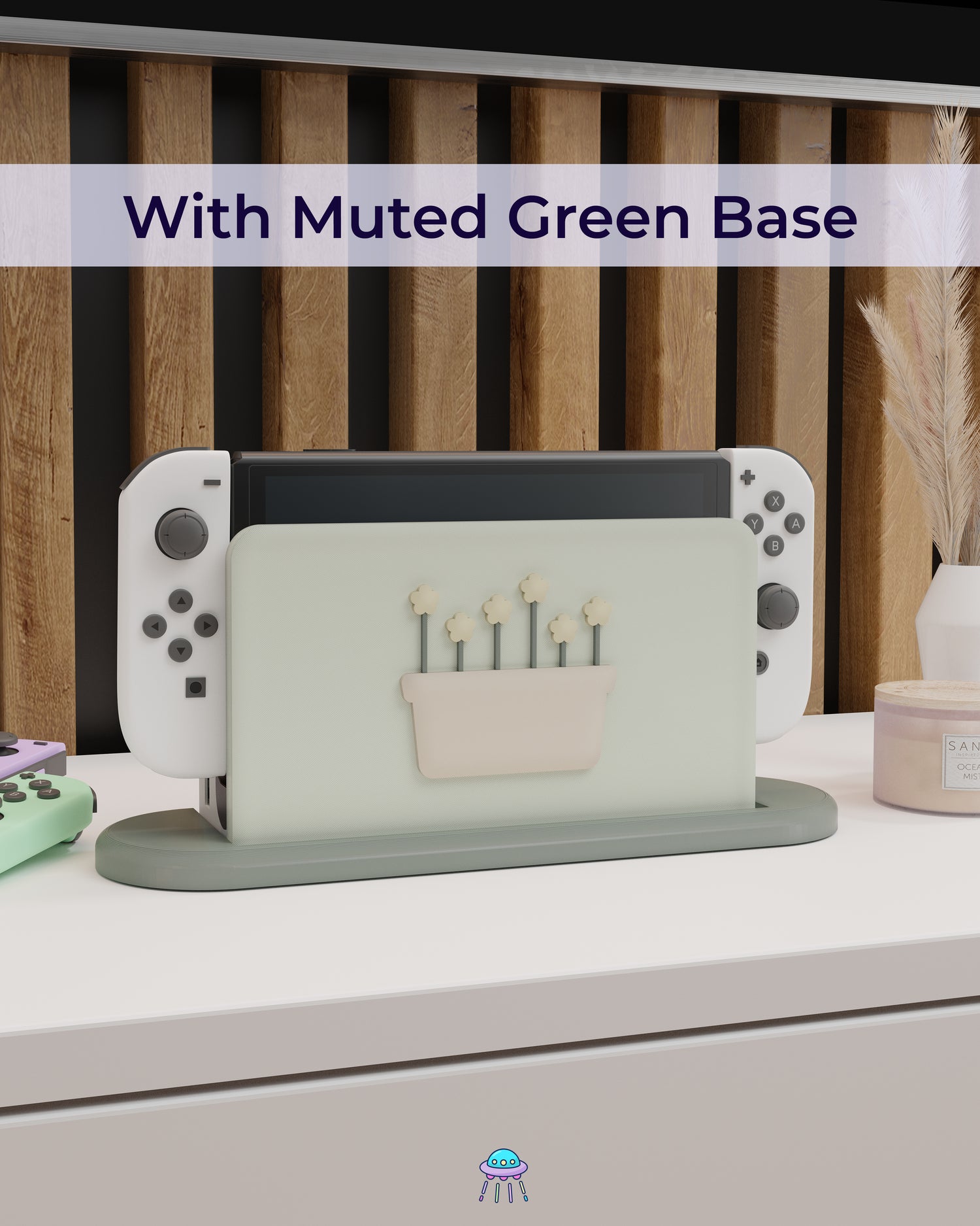 Botanical Basket Dock Cover for Nintendo Switch – Original Faceplate Design