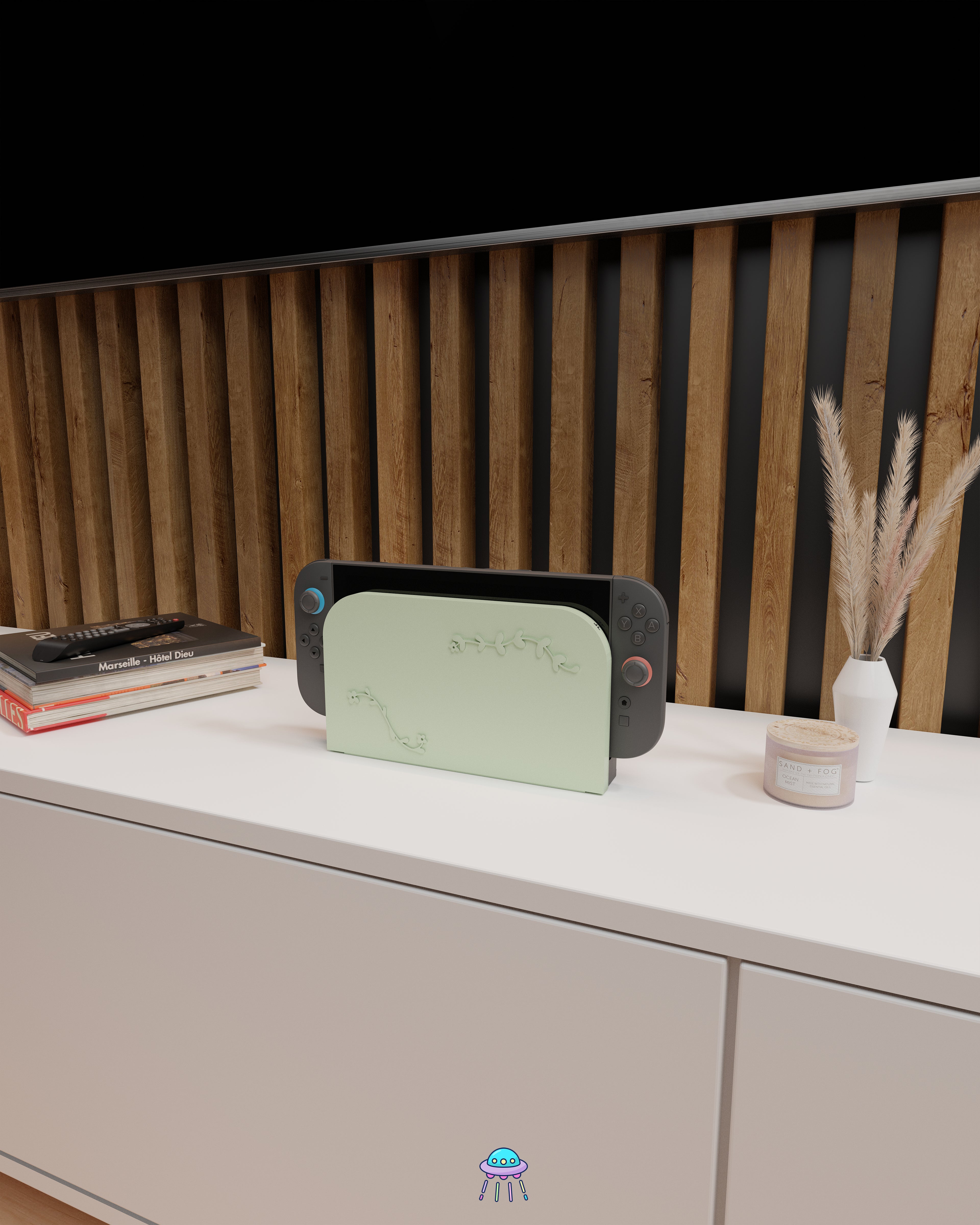 Botanical Dock Cover for Nintendo Switch 2 – Original Faceplate Design