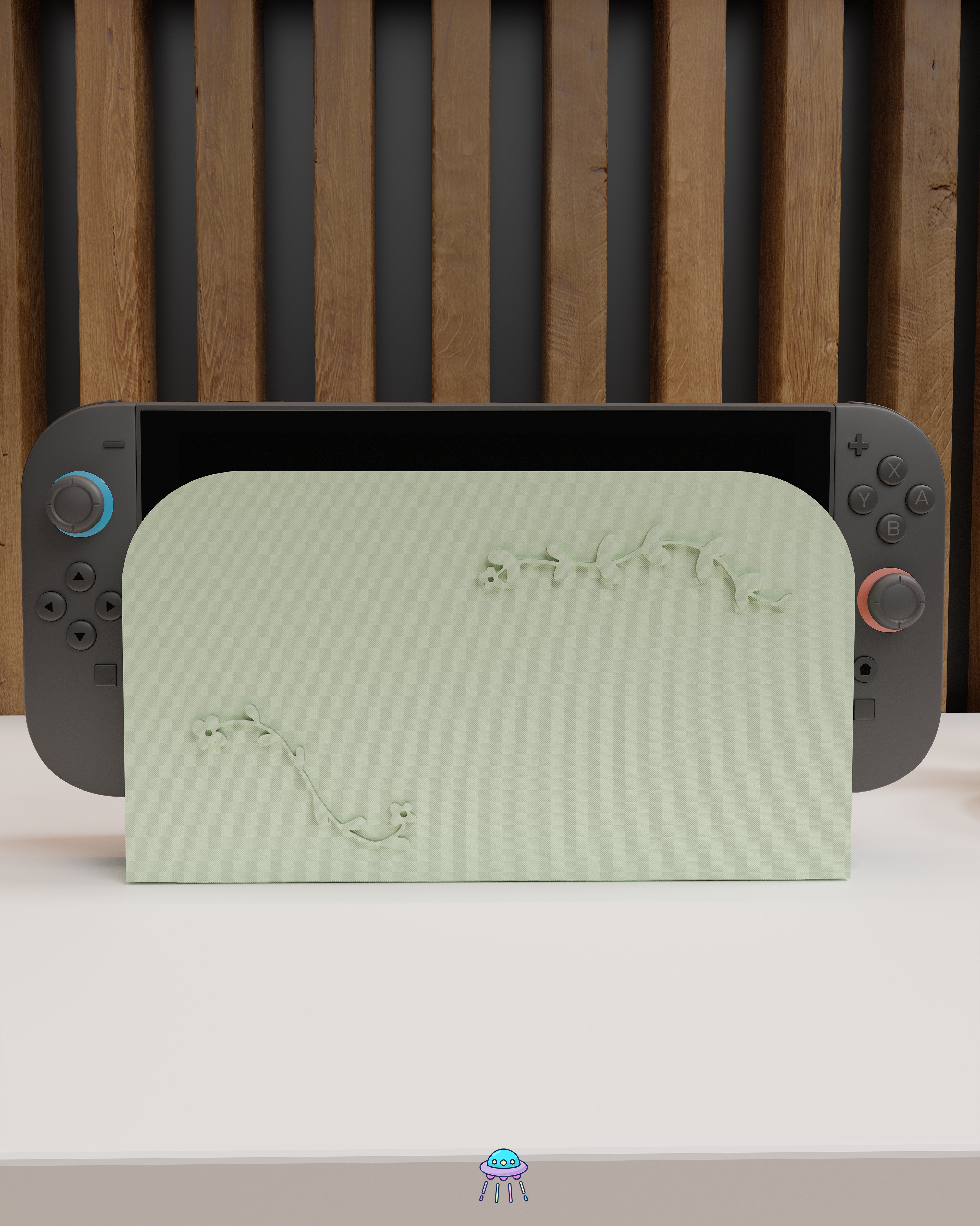 Botanical Dock Cover for Nintendo Switch 2 – Original Faceplate Design