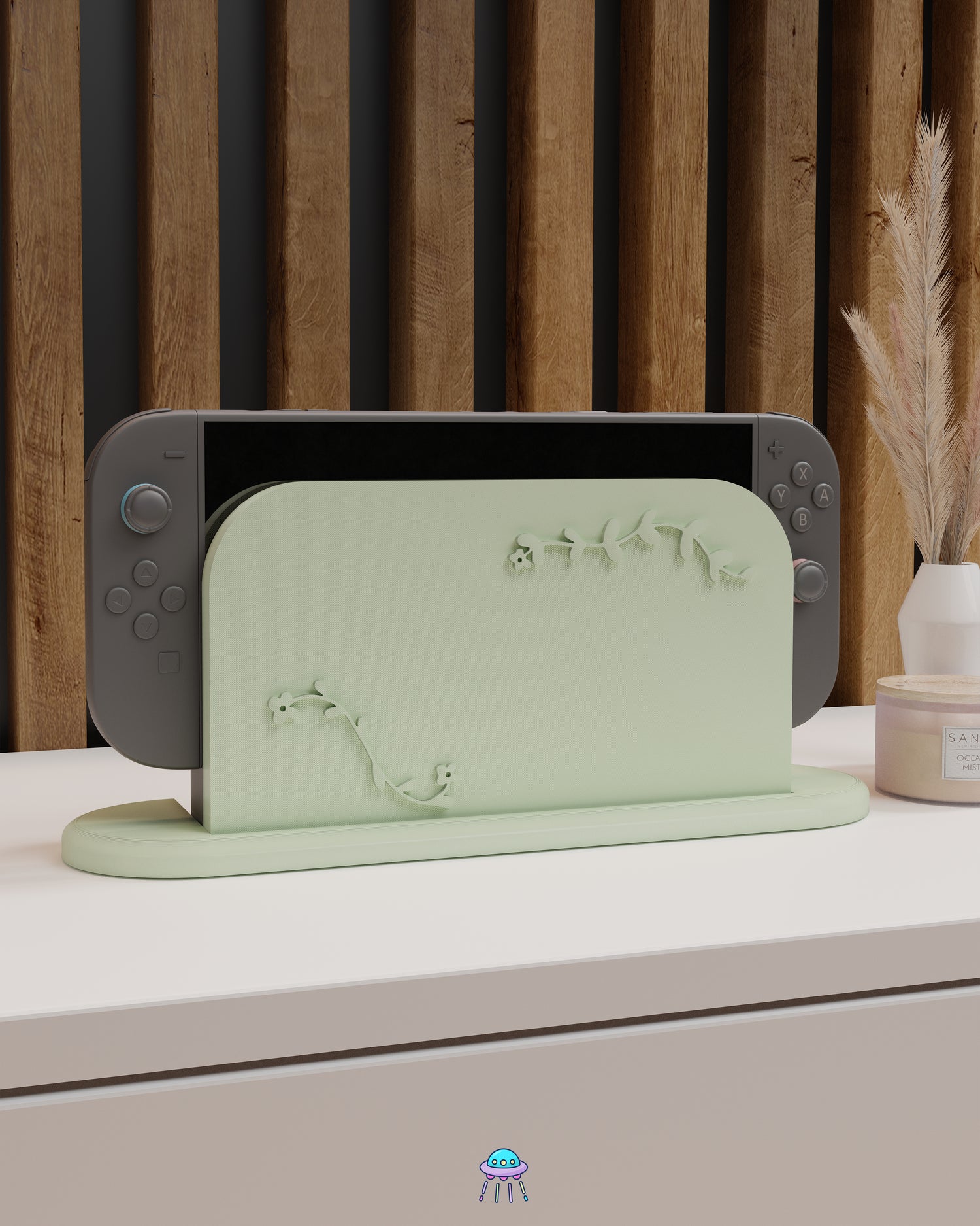 Botanical Dock Cover for Nintendo Switch 2 – Original Faceplate Design