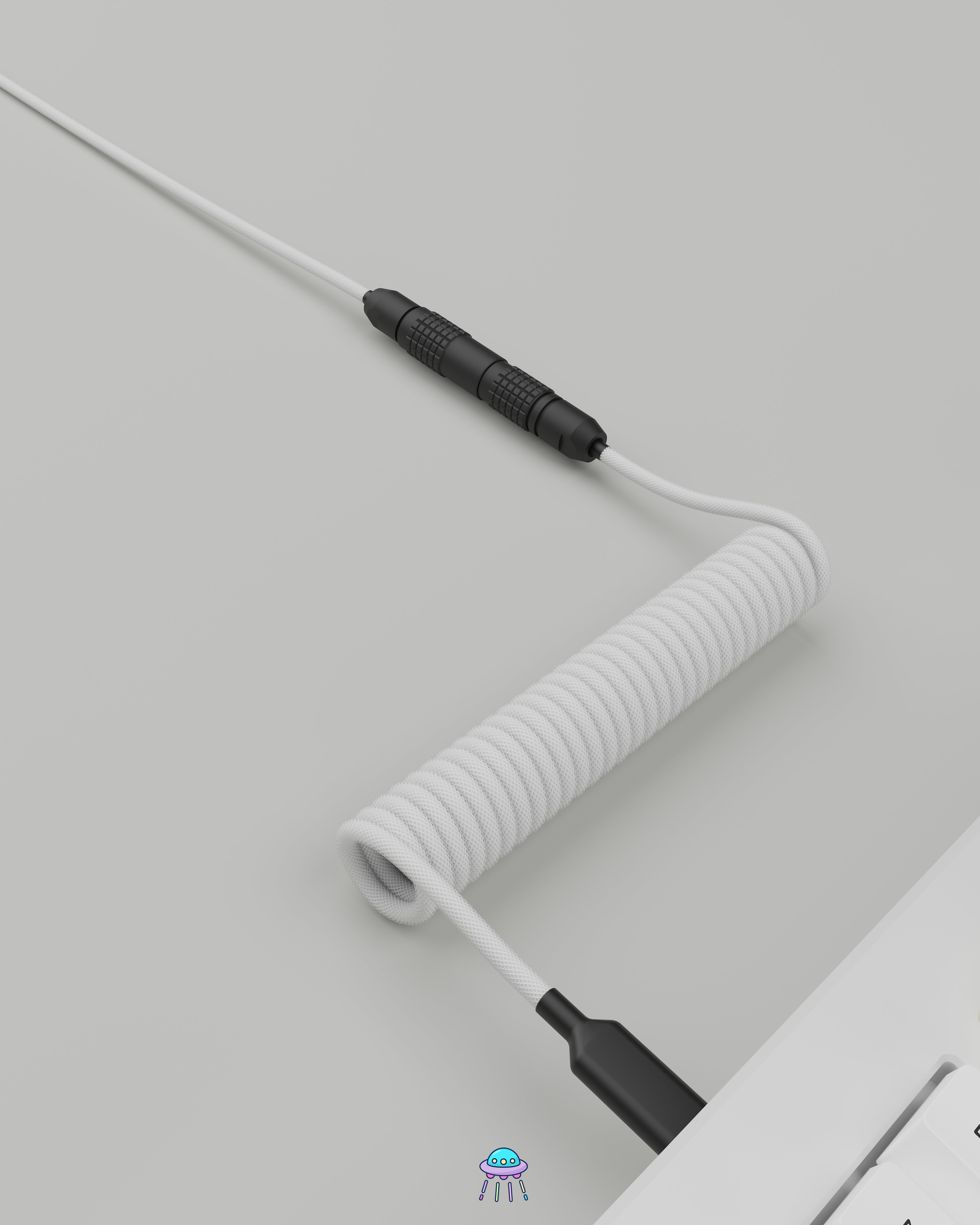 Black on White Keyboard Cable