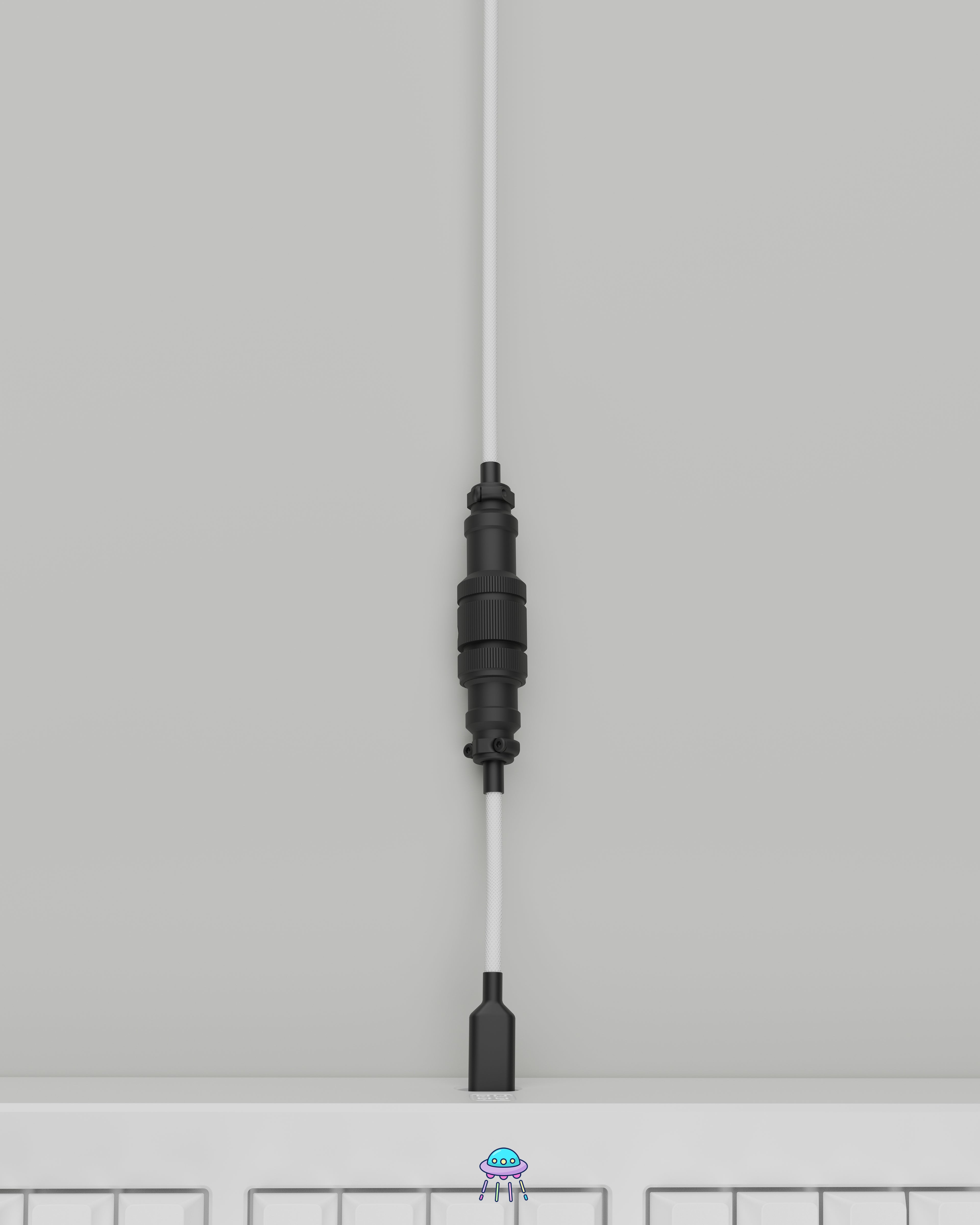 Black on White Keyboard Cable