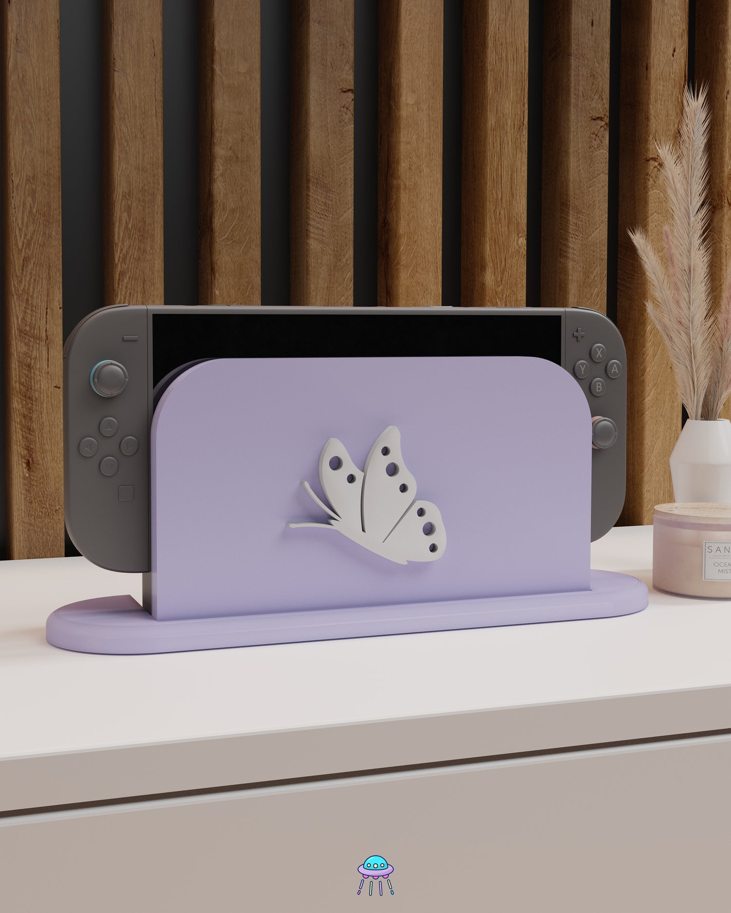 Butterfly Dock Cover for Nintendo Switch 2 – Original Faceplate Design