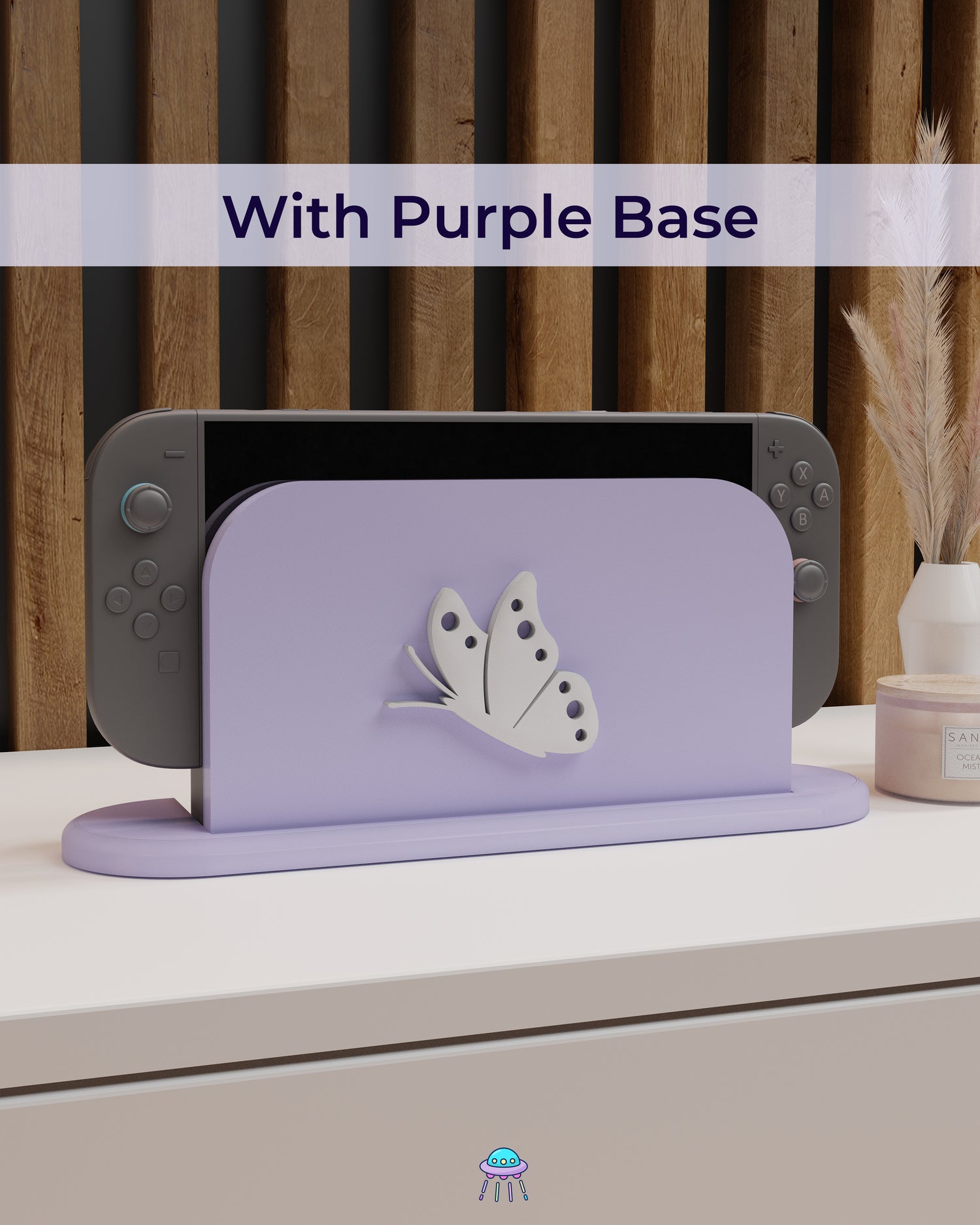 Butterfly Dock Cover for Nintendo Switch 2 – Original Faceplate Design