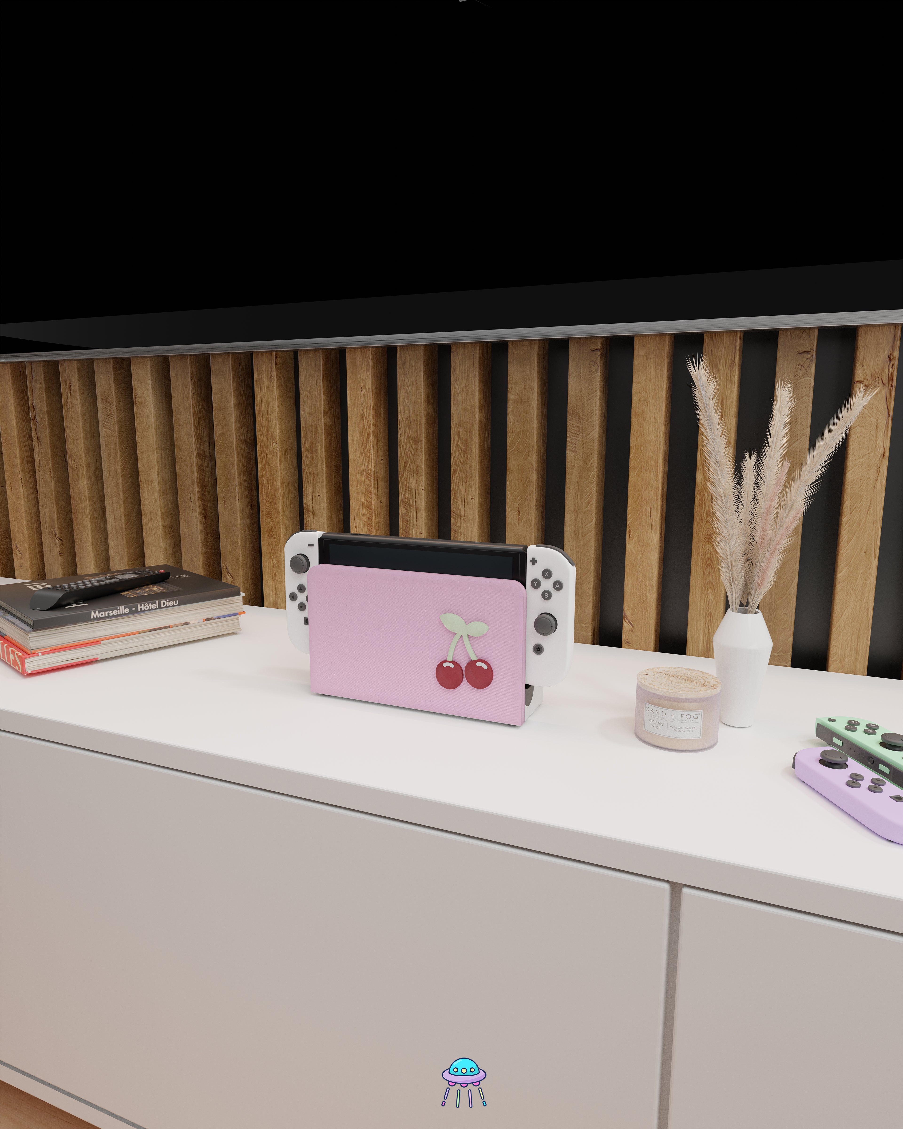 Cherry Dock Cover for Nintendo Switch – Original Faceplate Design