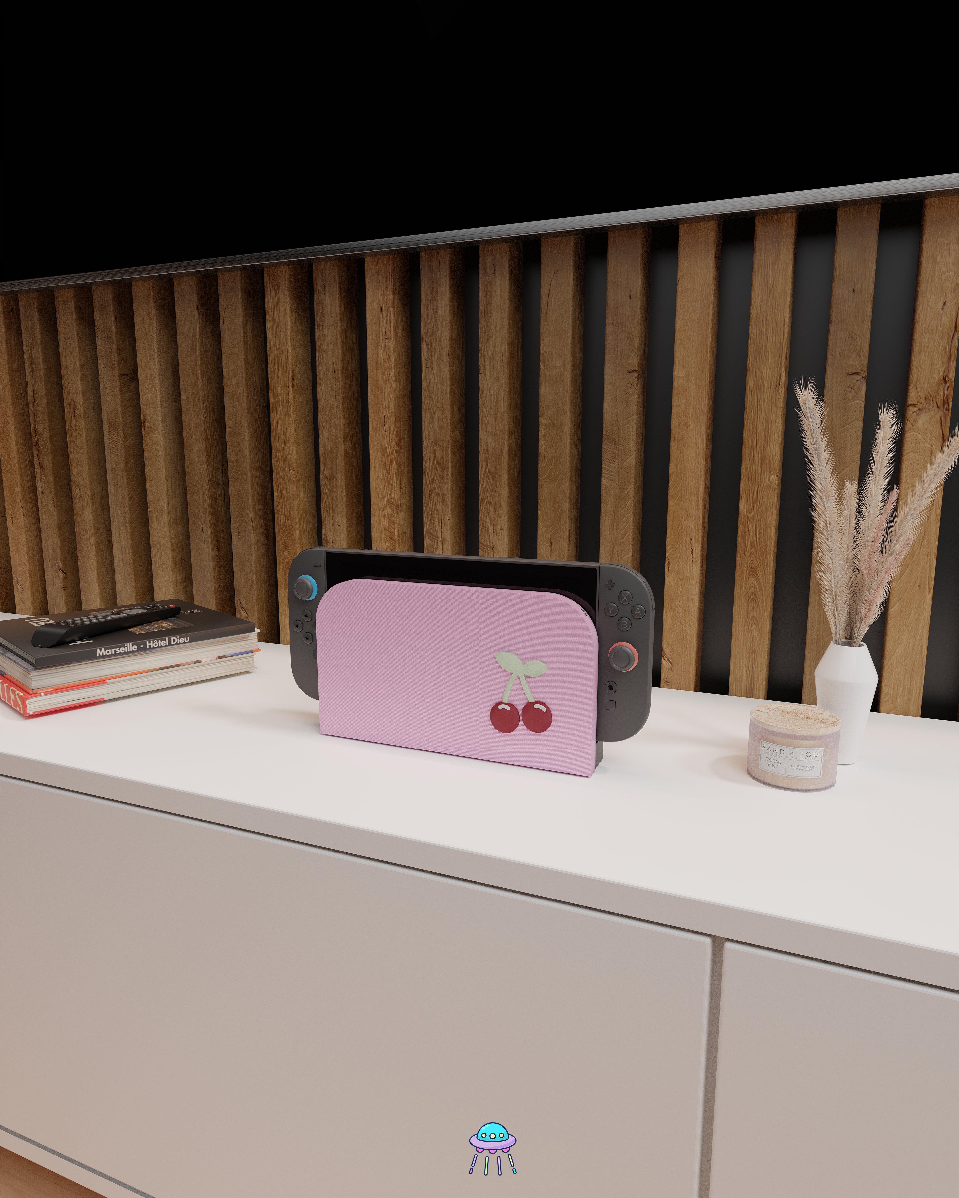 Cherry Dock Cover for Nintendo Switch 2 – Original Faceplate Design