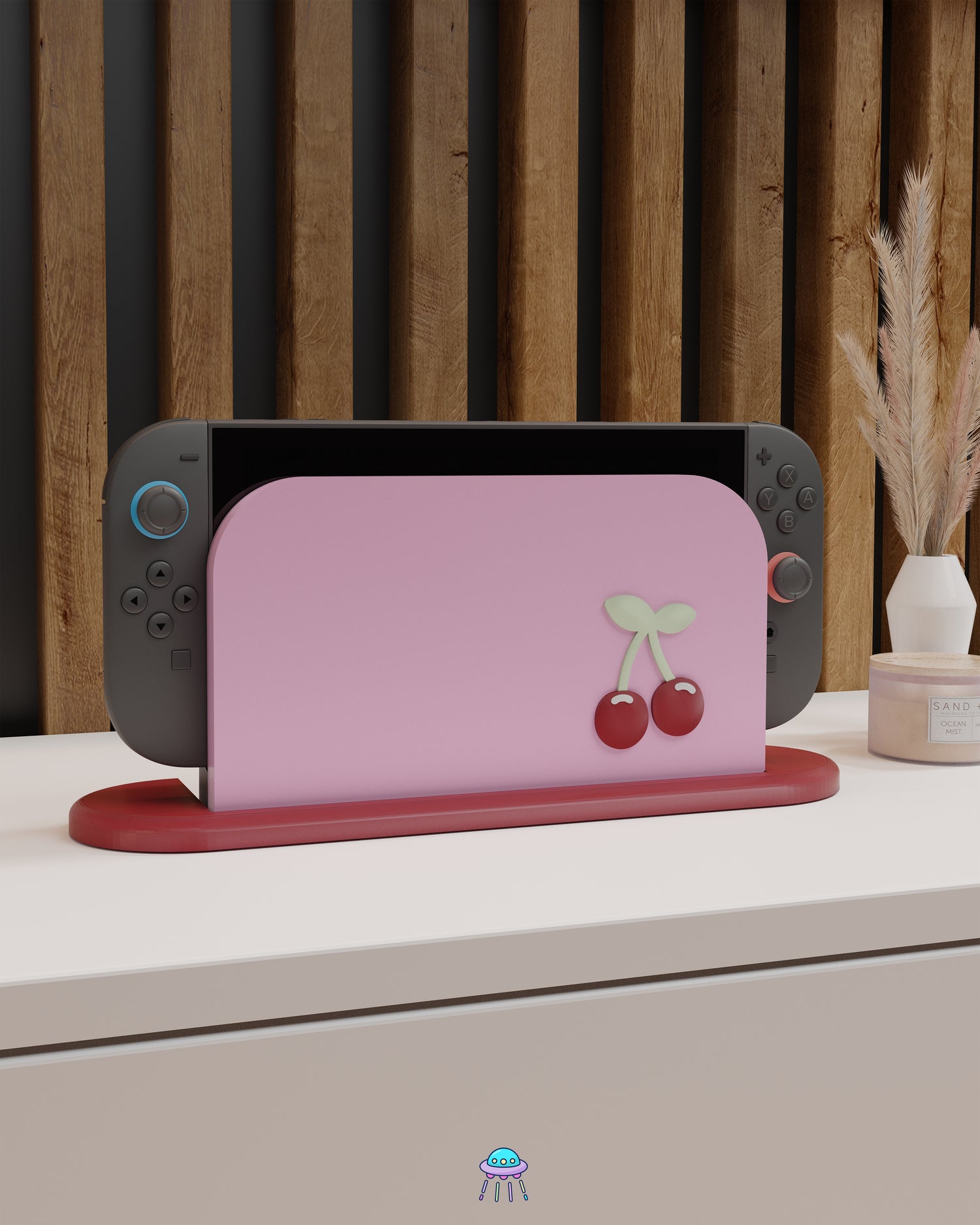 Cherry Dock Cover for Nintendo Switch 2 – Original Faceplate Design
