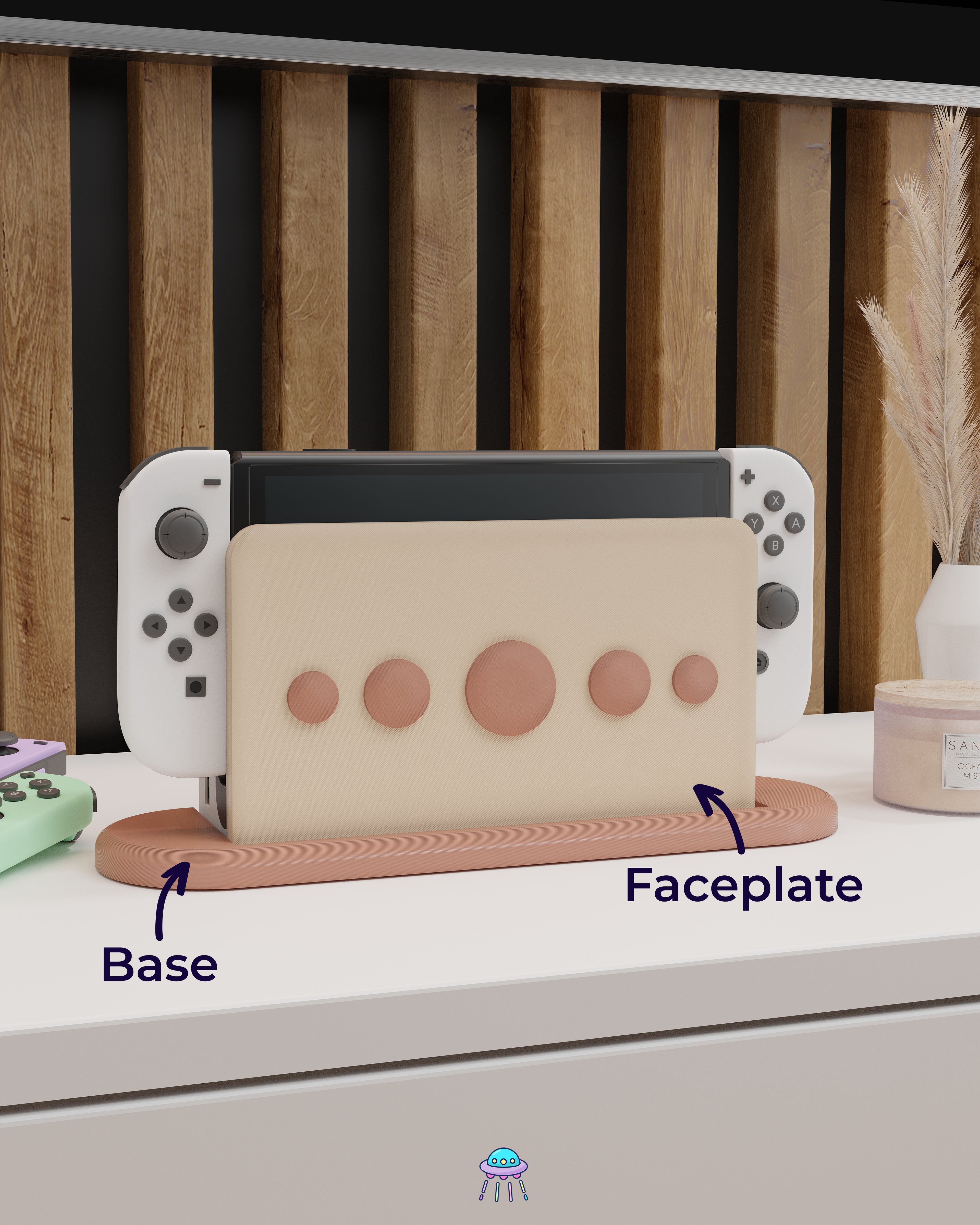 Circles Cover for Nintendo Switch – Original Faceplate Design