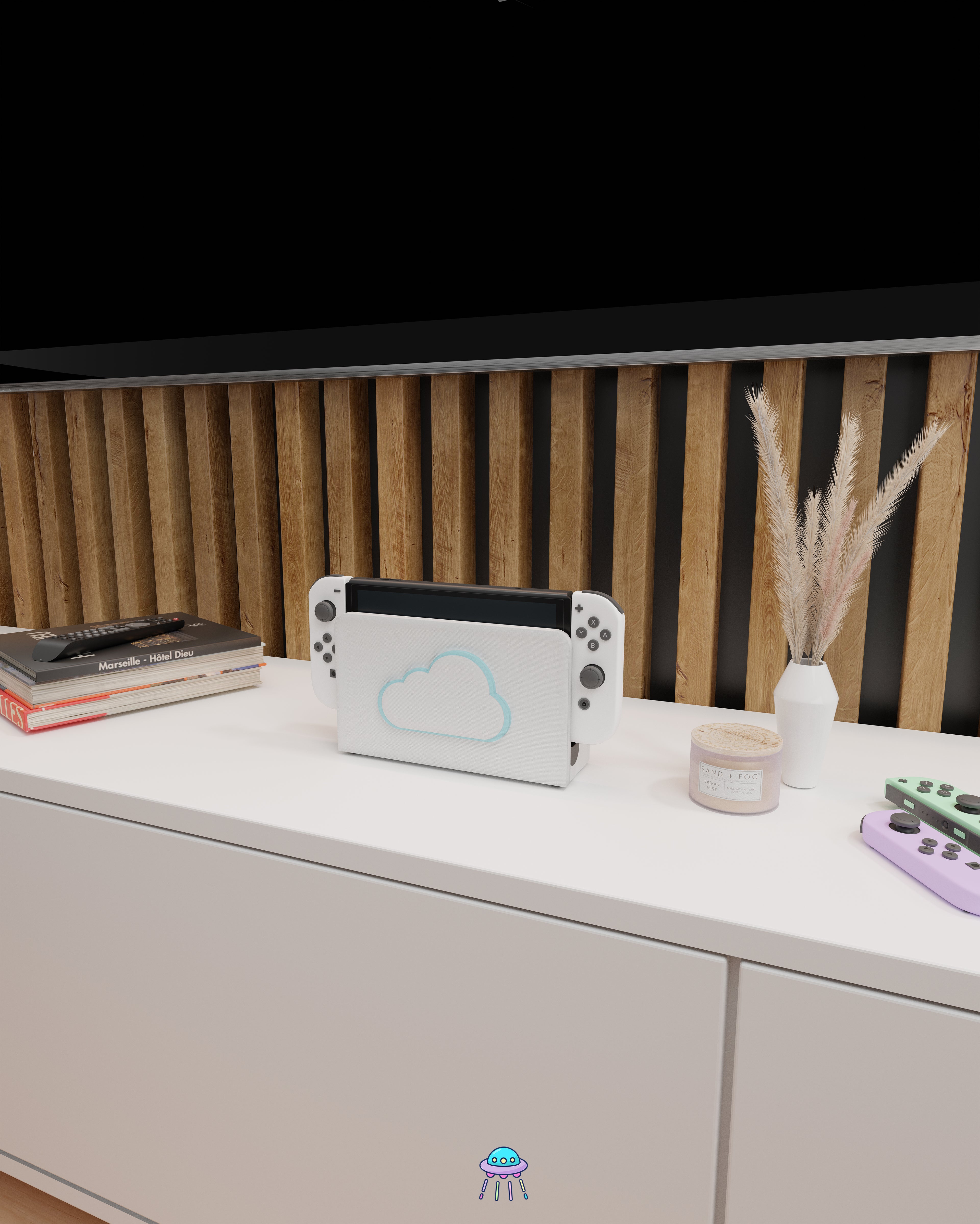 Cloud Dock Cover for Nintendo Switch – Original Faceplate Design