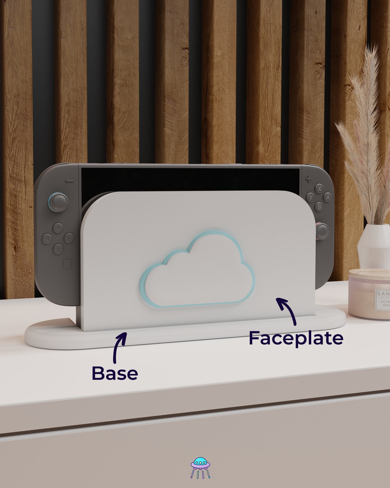 Cloud Dock Cover for Nintendo Switch 2 – Original Faceplate Design