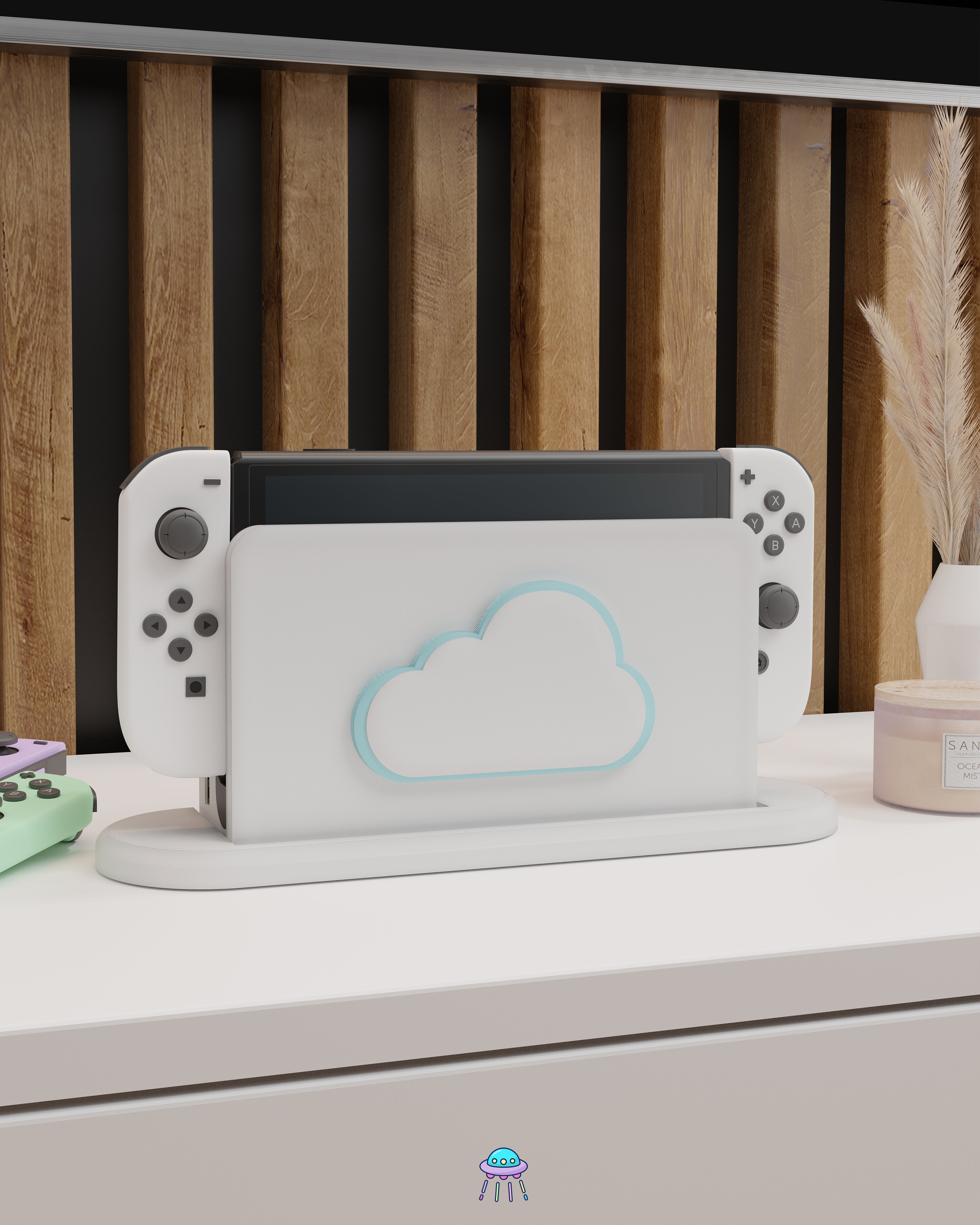 Cloud Dock Cover for Nintendo Switch – Original Faceplate Design