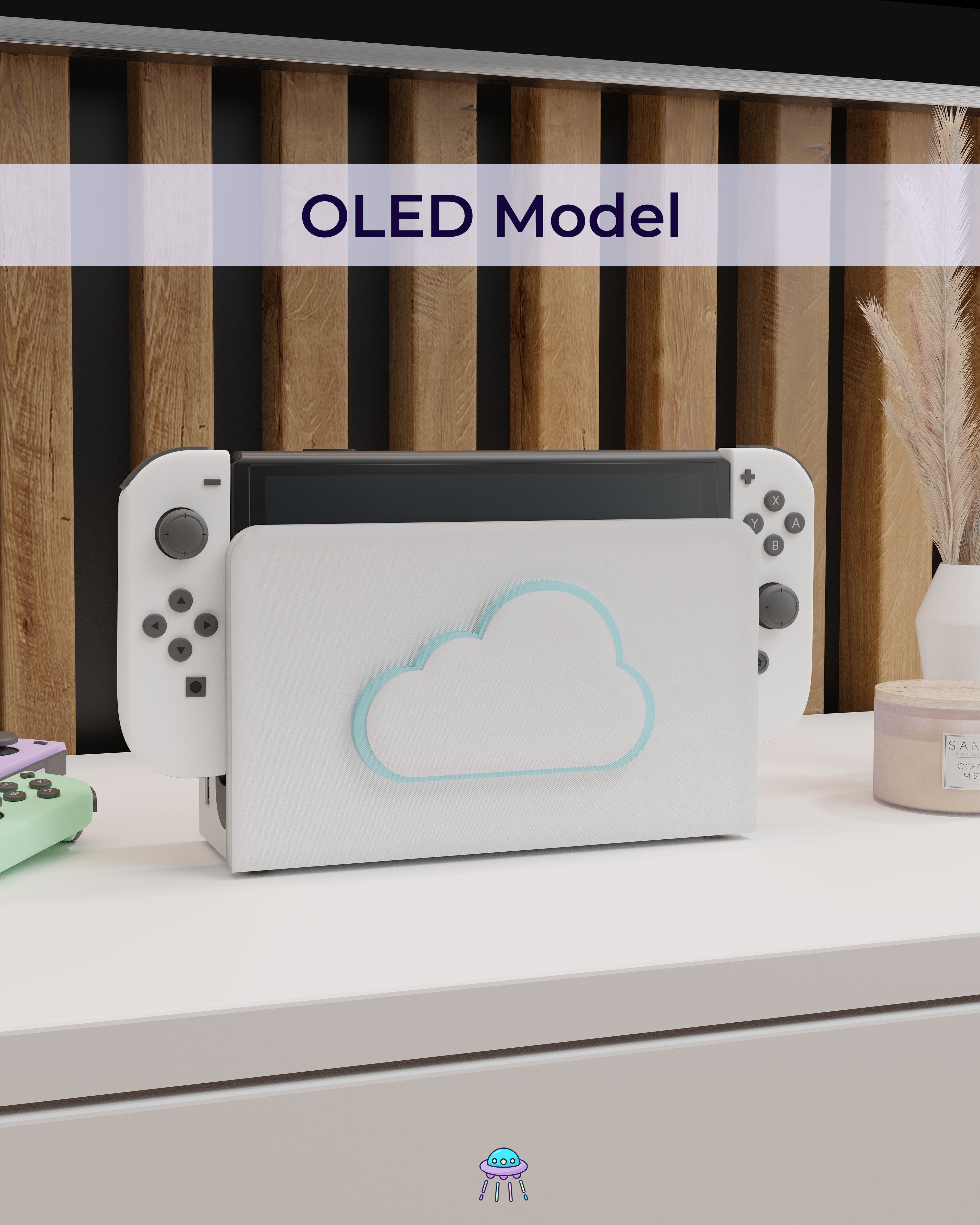 Cloud Dock Cover for Nintendo Switch – Original Faceplate Design