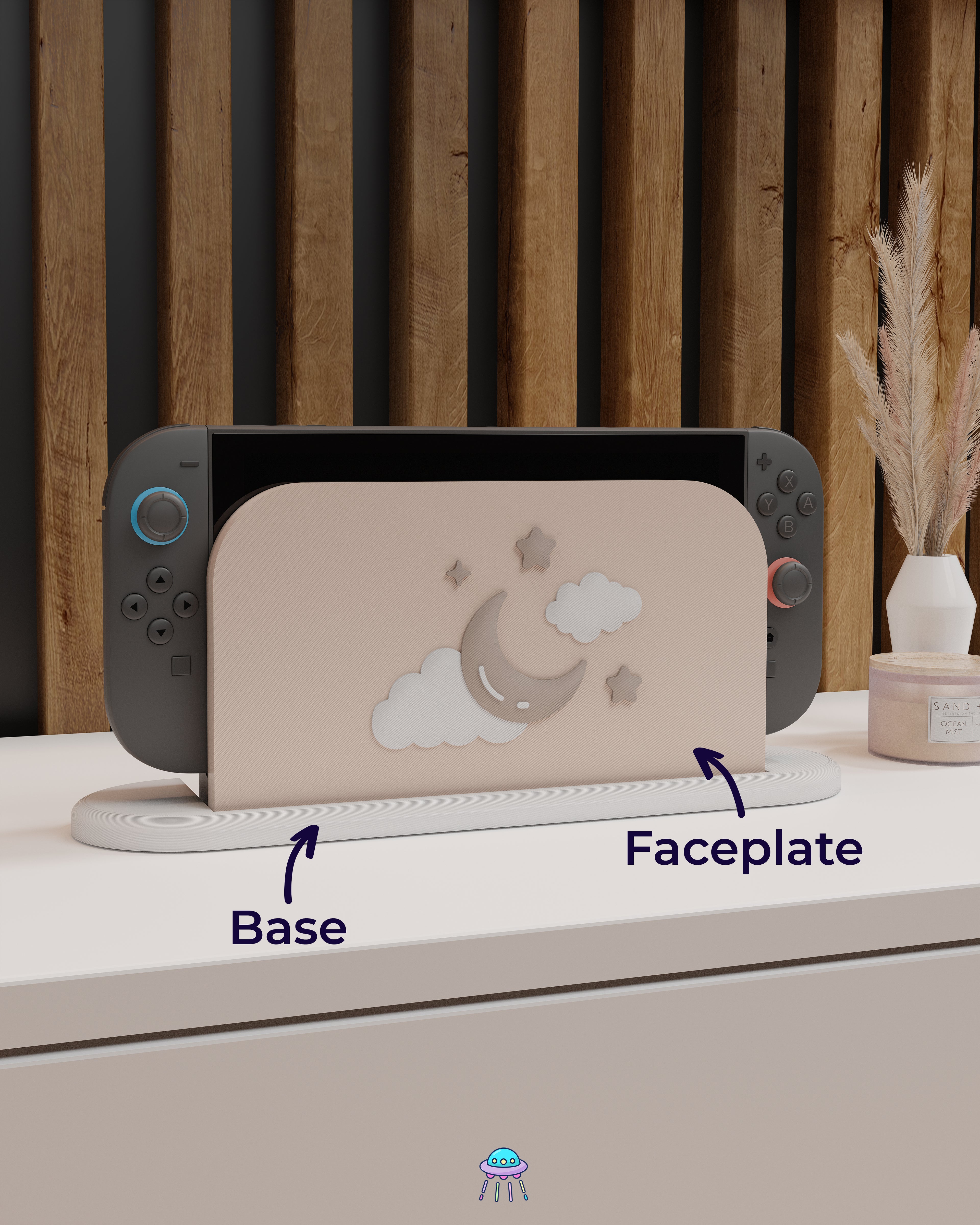 Cozy Dreams Dock Cover for Nintendo Switch 2 – Original Faceplate Design
