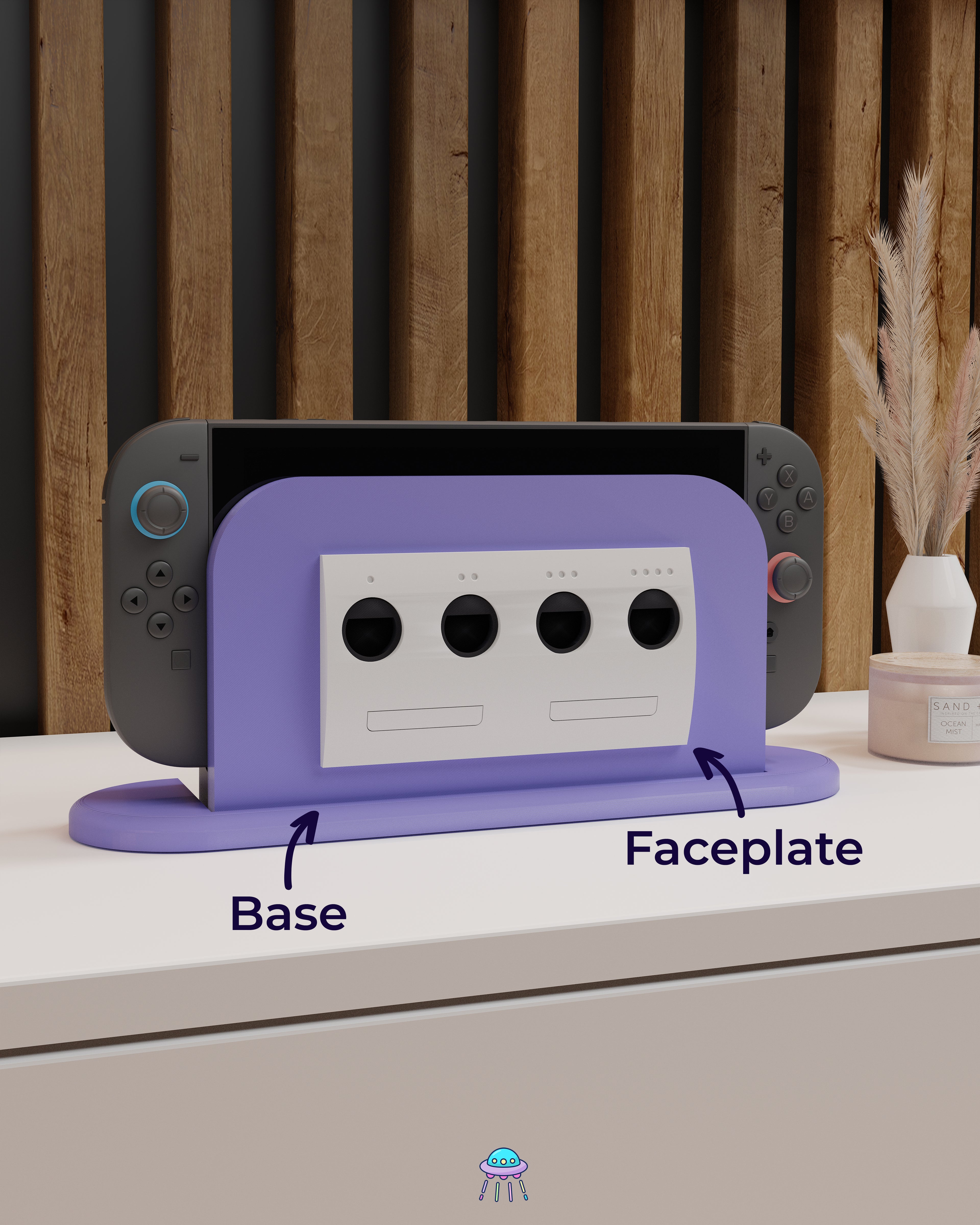 Cubey Dock Cover for Nintendo Switch 2 – Original Faceplate Design