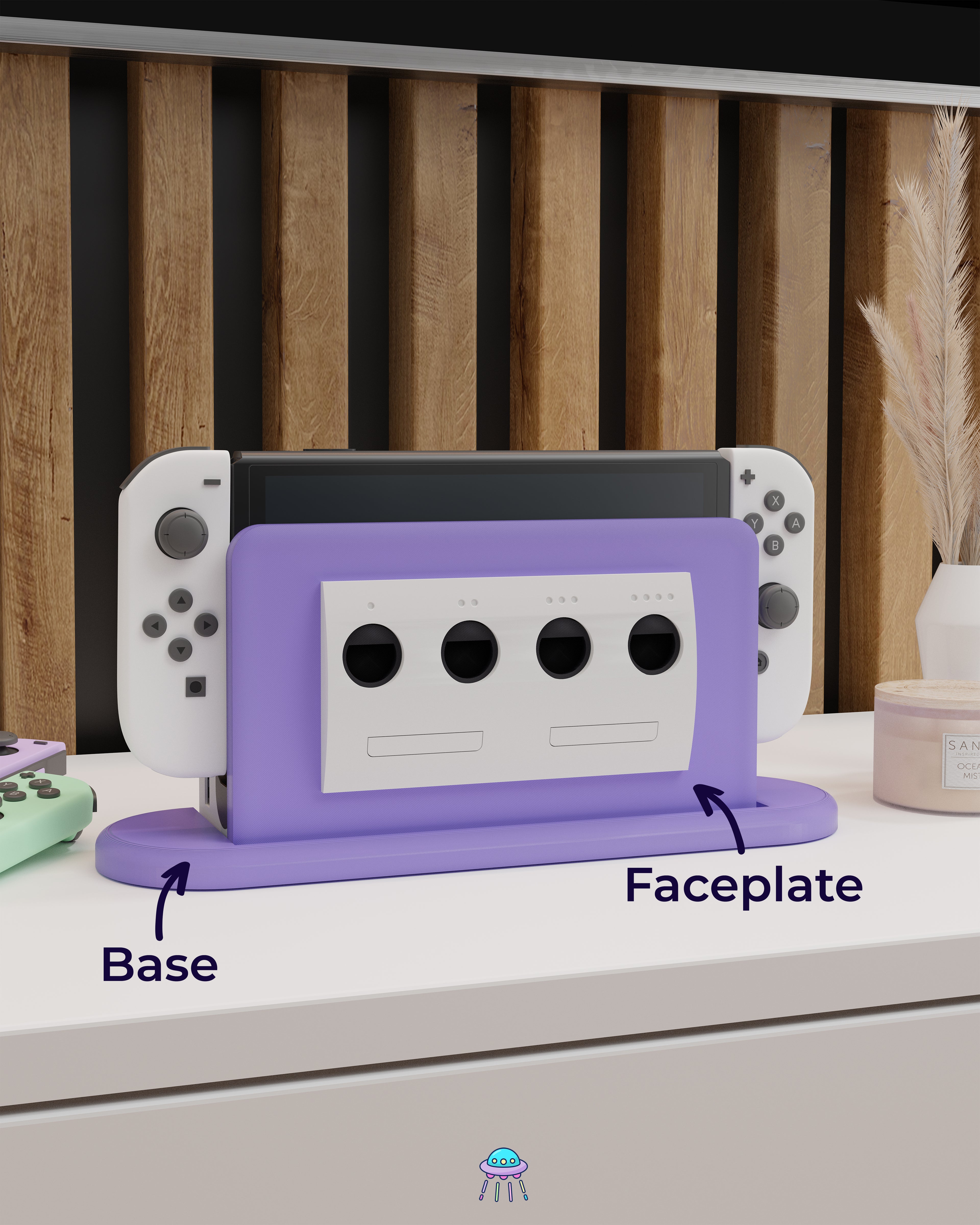 Cubey Dock Cover for Nintendo Switch – Original Faceplate Design