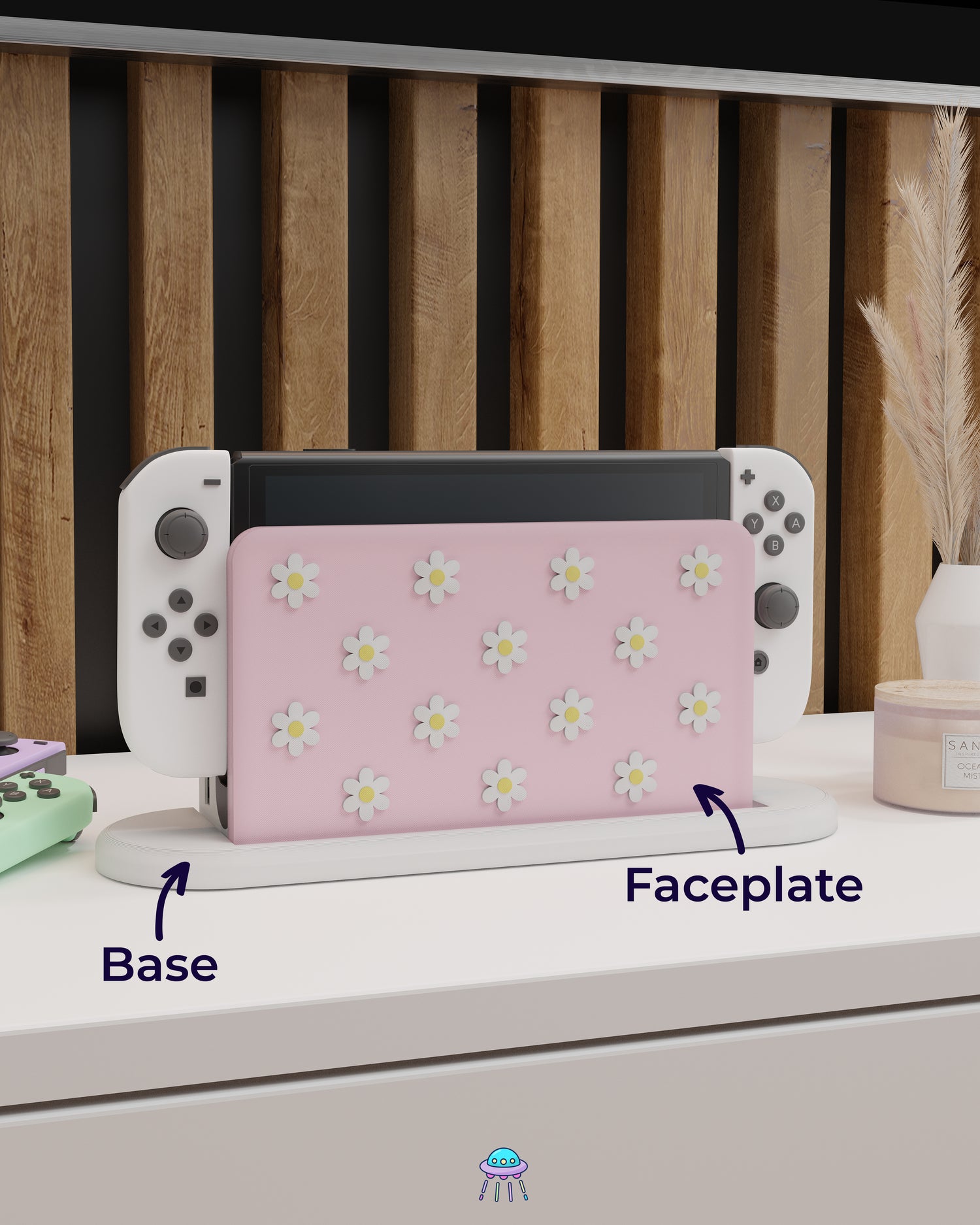 Daisy Dock Cover for Nintendo Switch – Original Faceplate Design